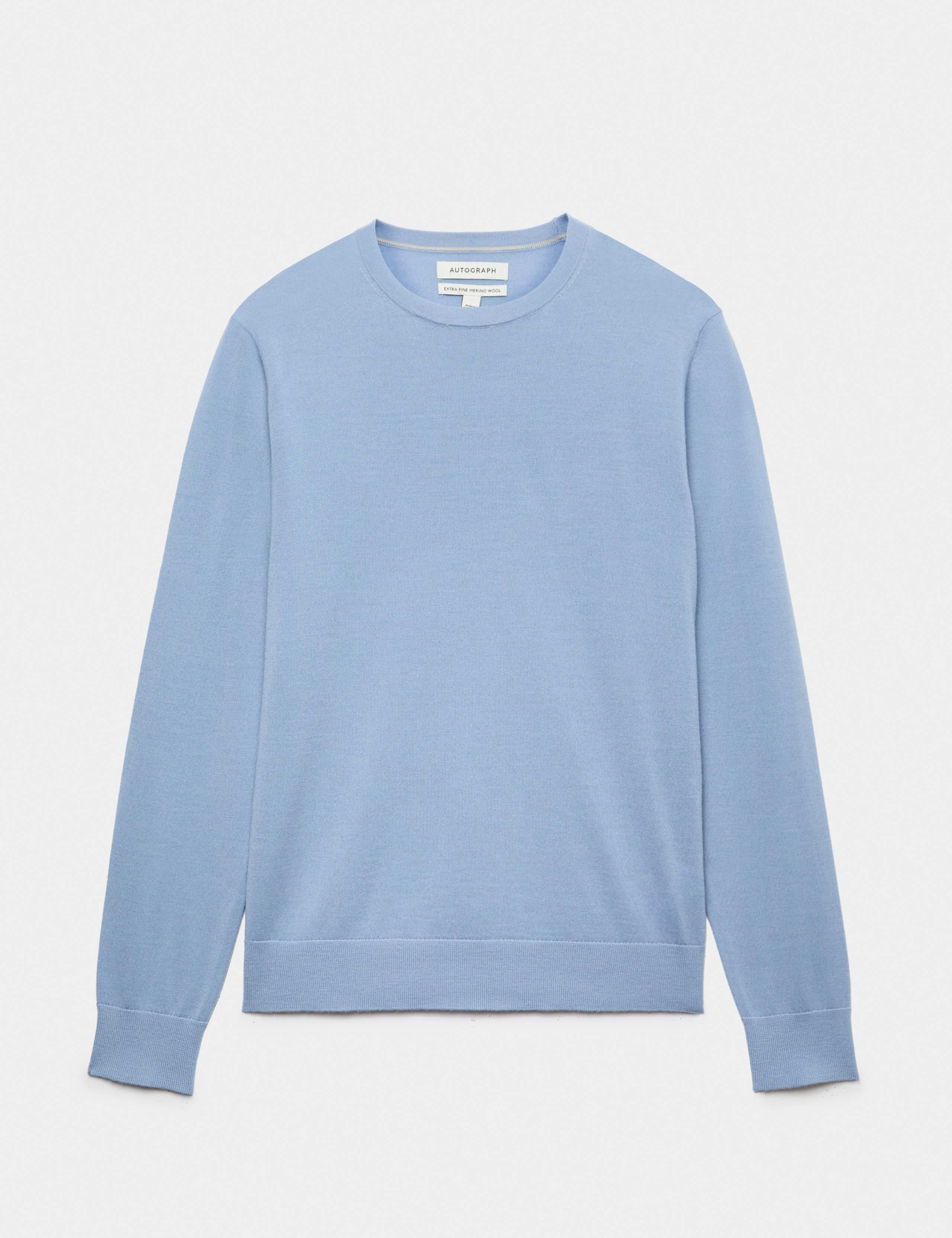Pure Extra Fine Merino Wool Crew Neck Jumper