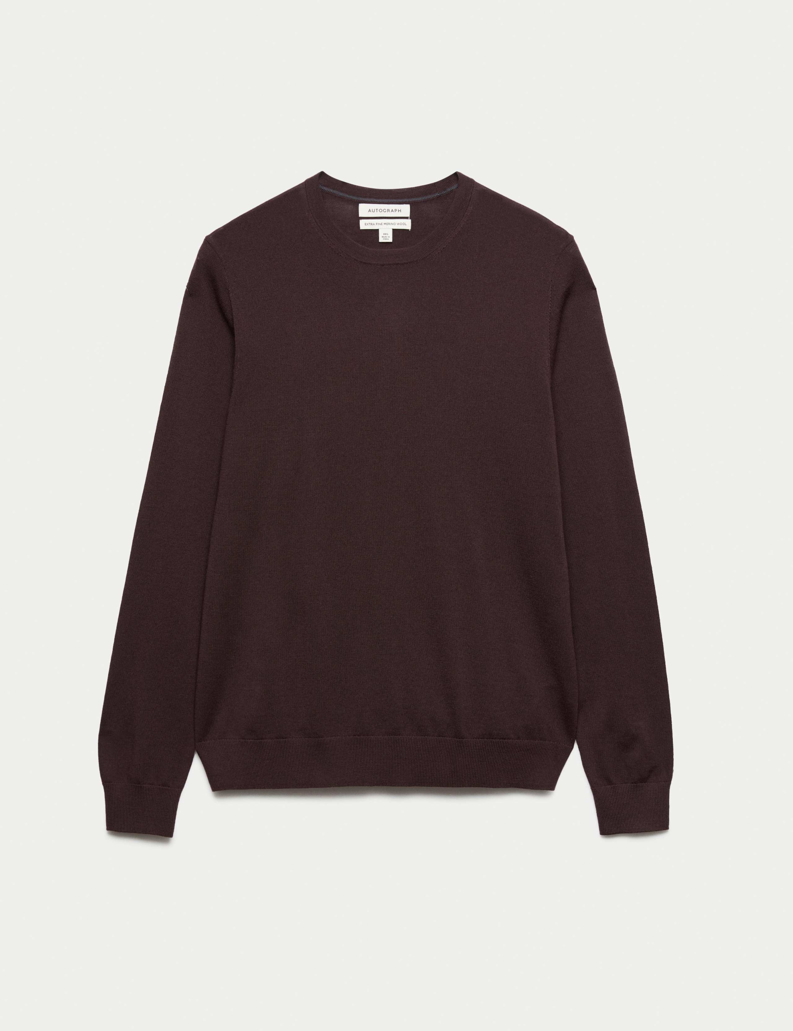 Pure Extra Fine Merino Wool Crew Neck Jumper