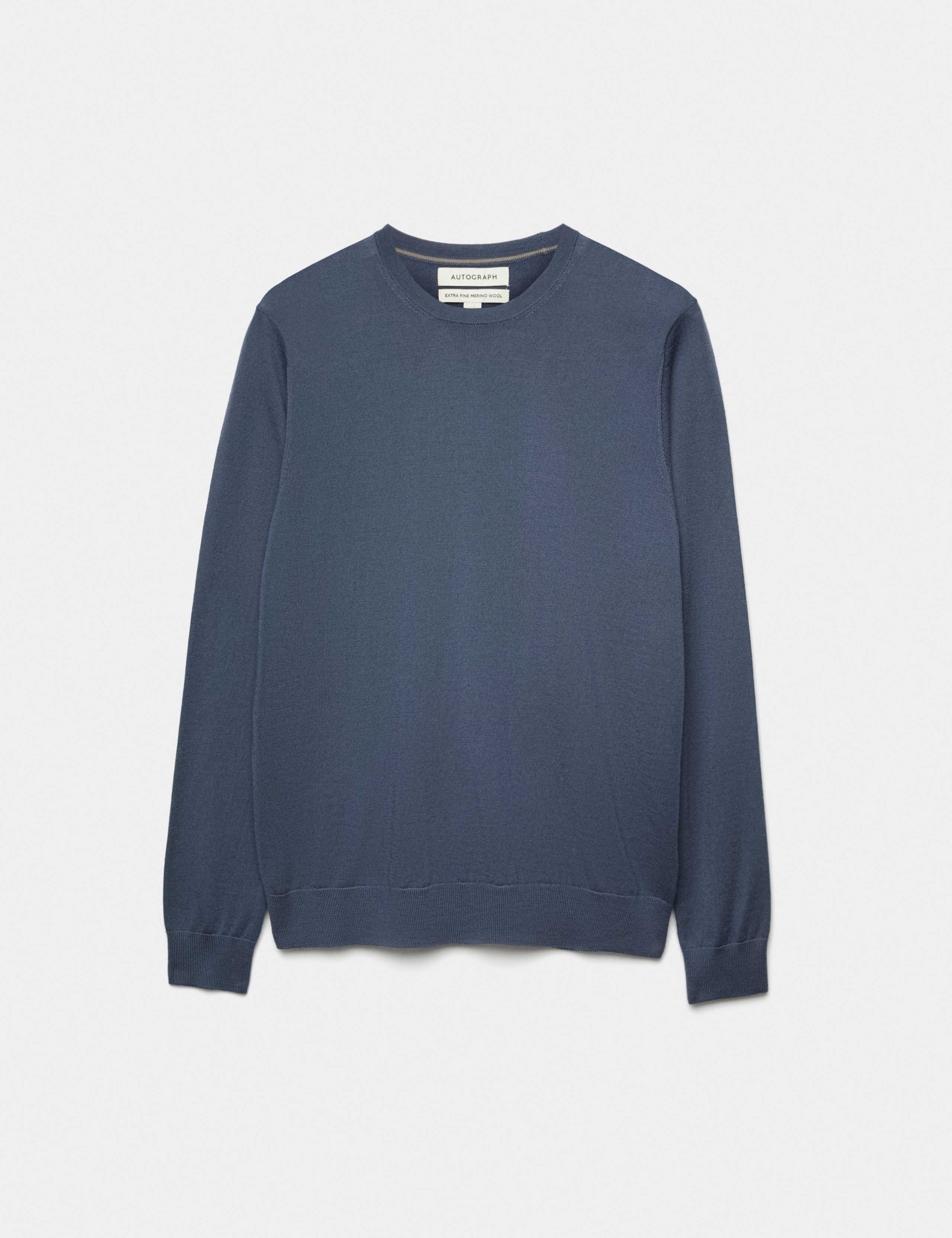 Pure Extra Fine Merino Wool Crew Neck Jumper