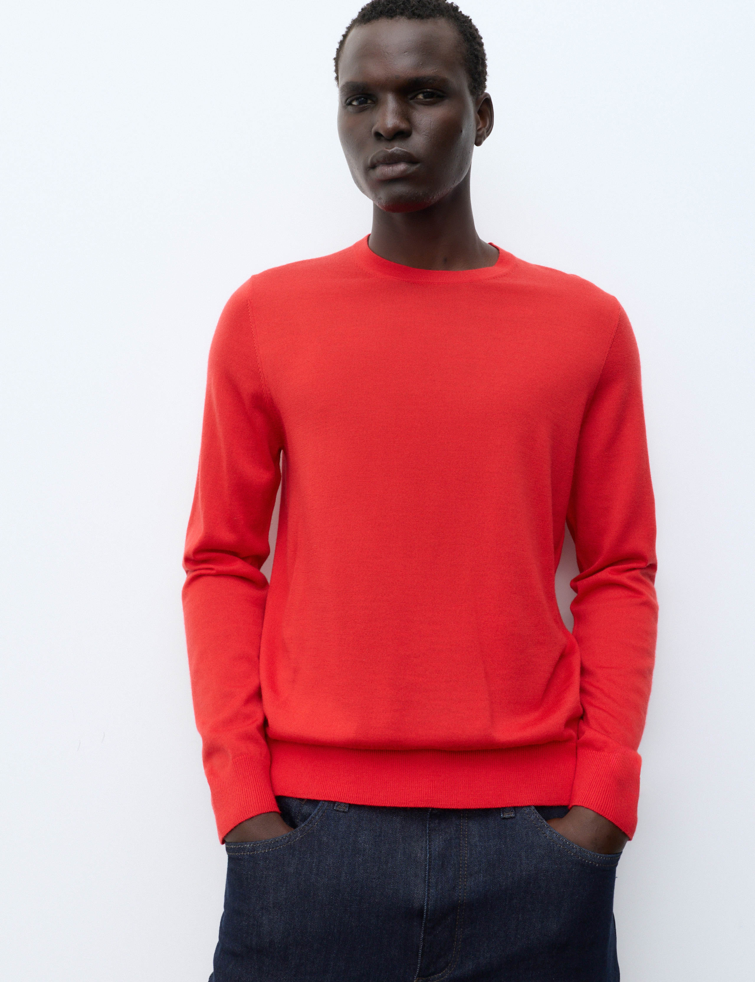 Pure Extra Fine Merino Wool Crew Neck Jumper