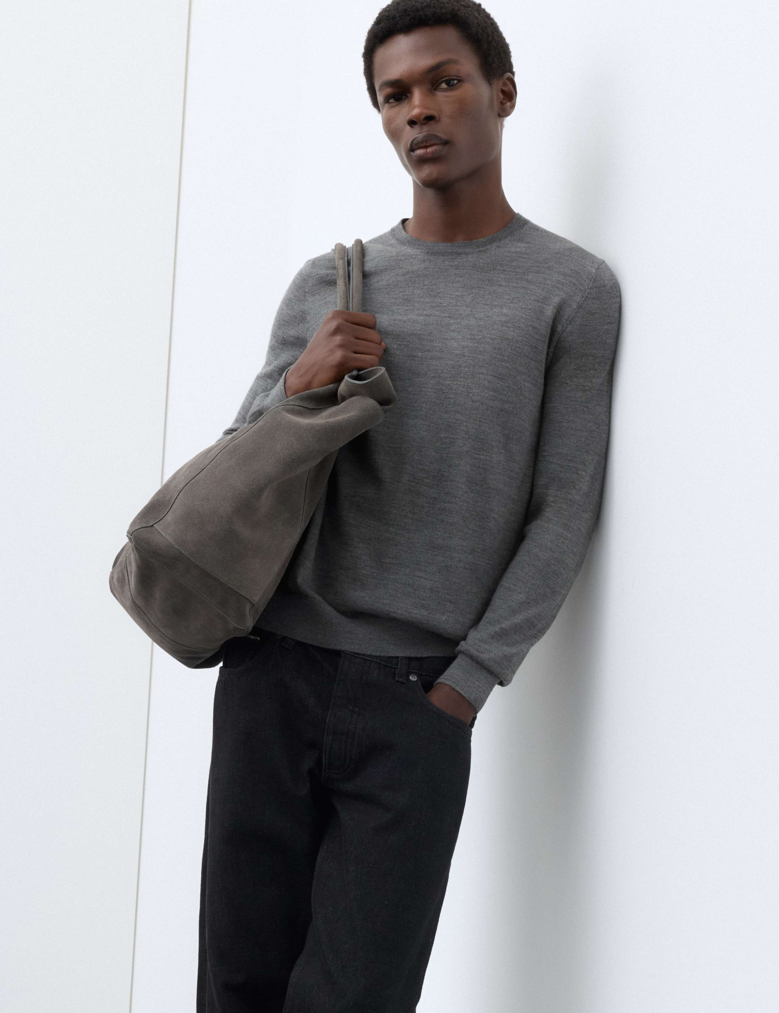 Pure Extra Fine Merino Wool Crew Neck Jumper