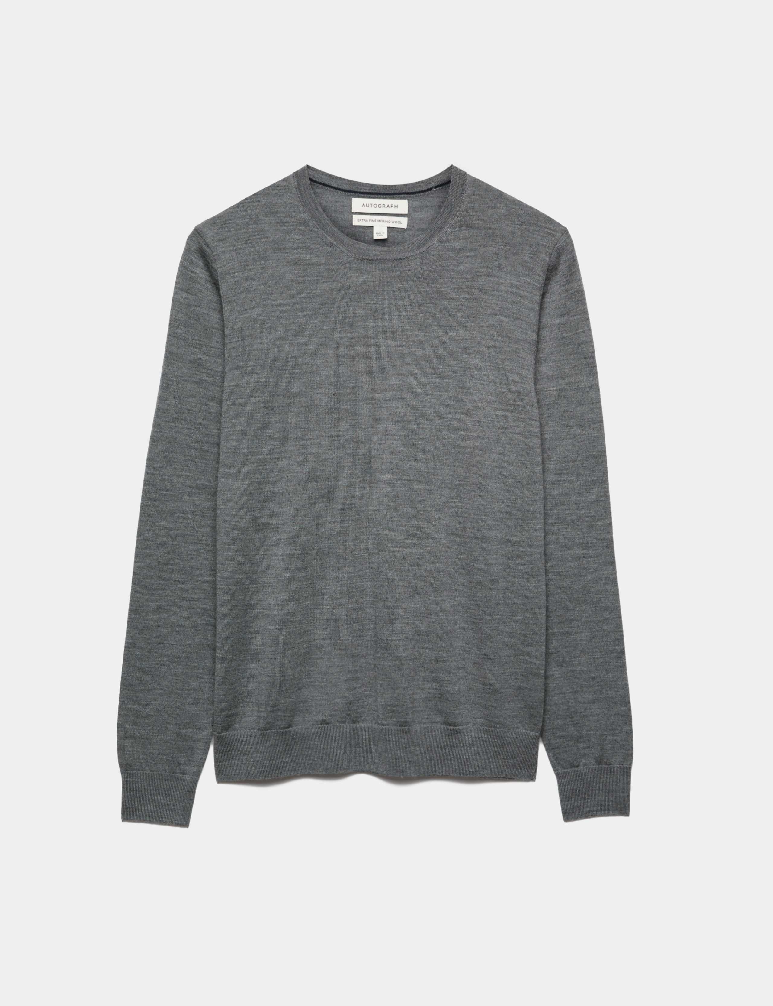Pure Extra Fine Merino Wool Crew Neck Jumper