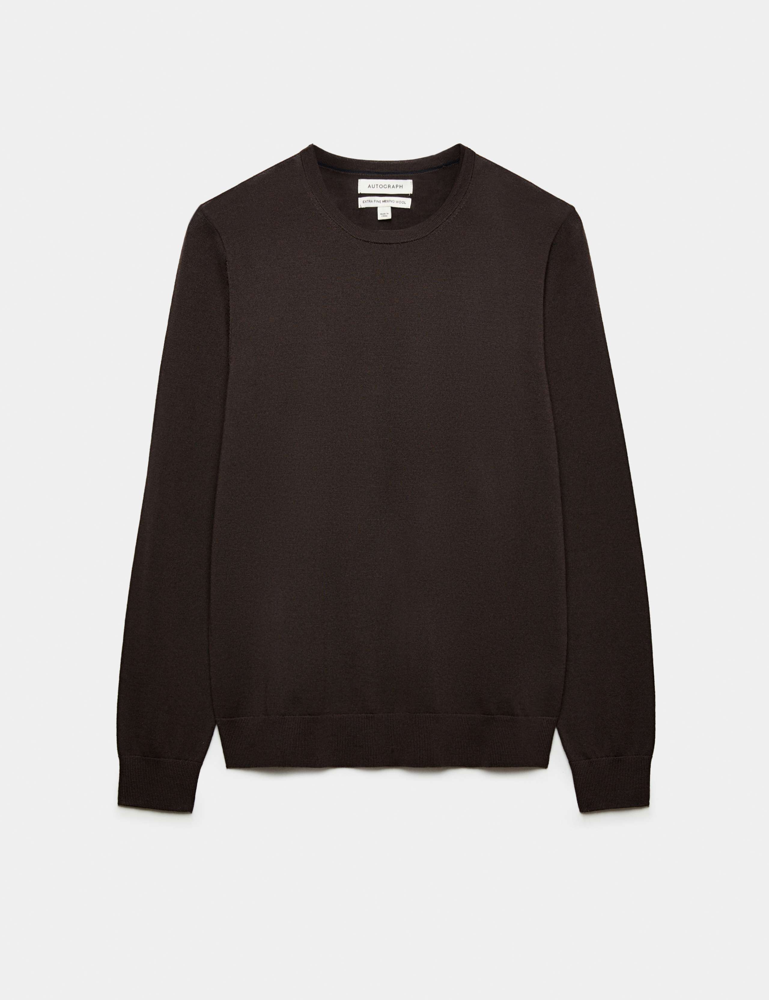 Pure Extra Fine Merino Wool Crew Neck Jumper