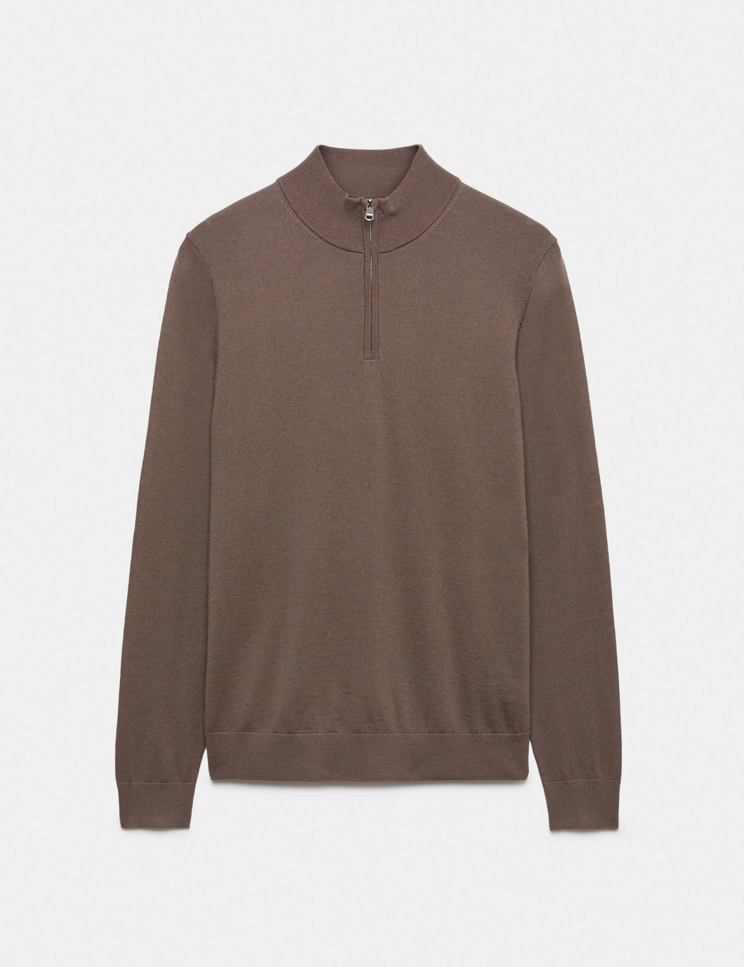 Pure Extra Fine Merino Wool Half Zip Jumper