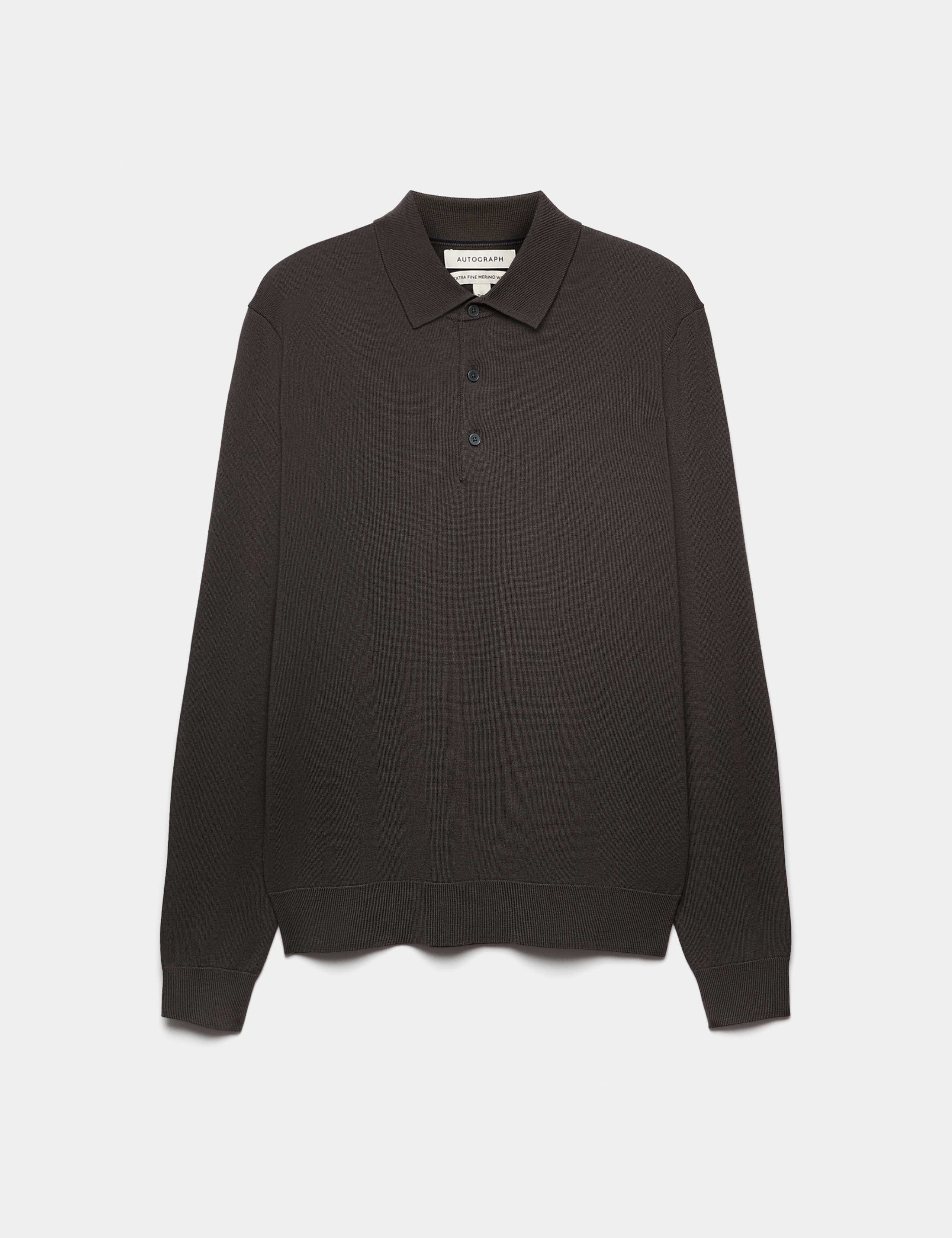 Pure Extra Fine Merino Wool Polo Shirt