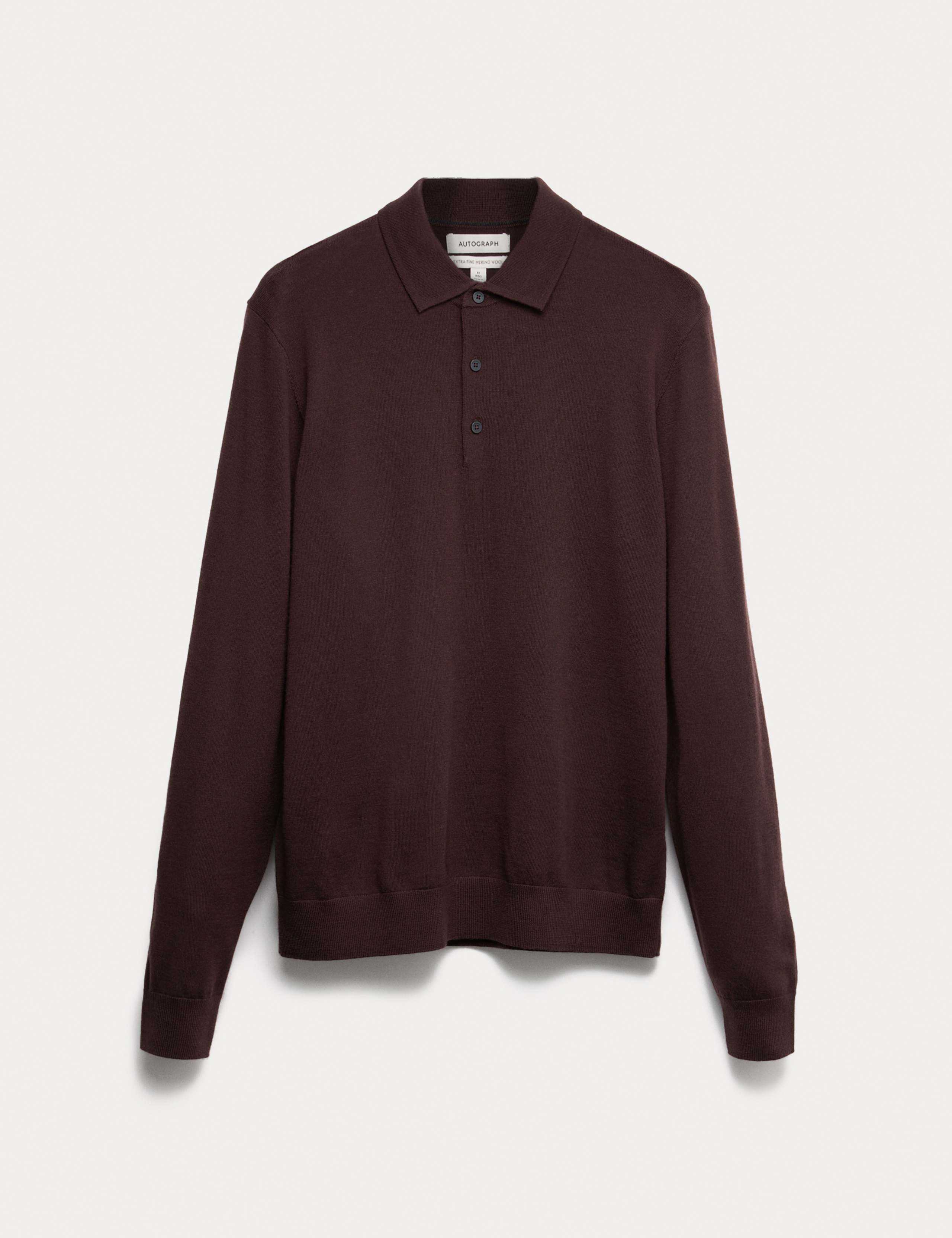 Pure Extra Fine Merino Wool Polo Shirt