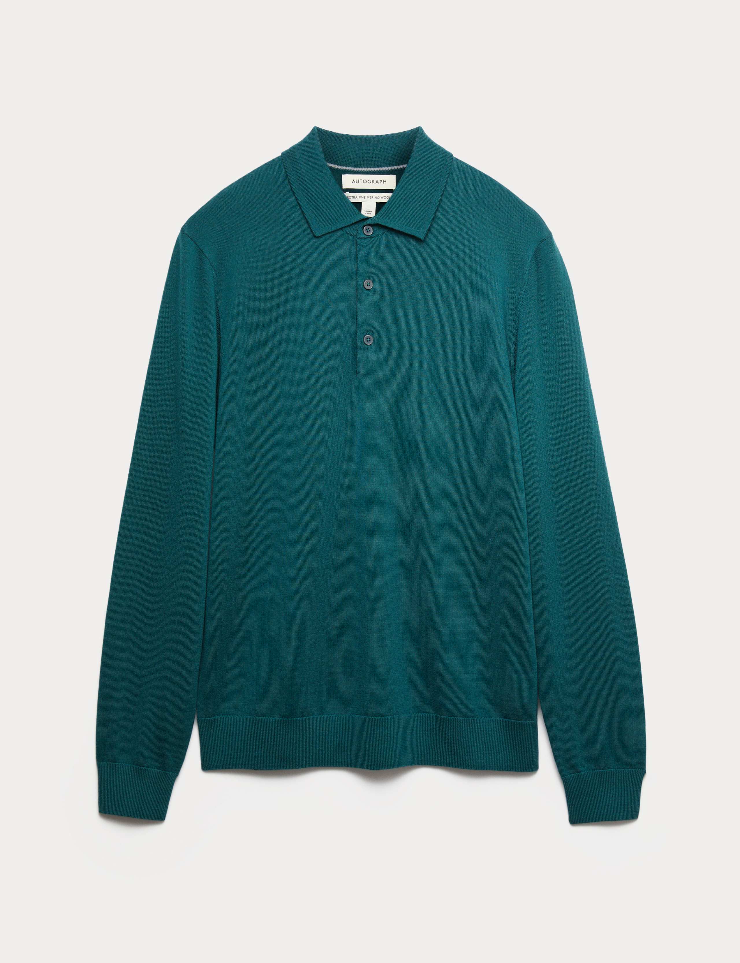 Pure Extra Fine Merino Wool Polo Shirt