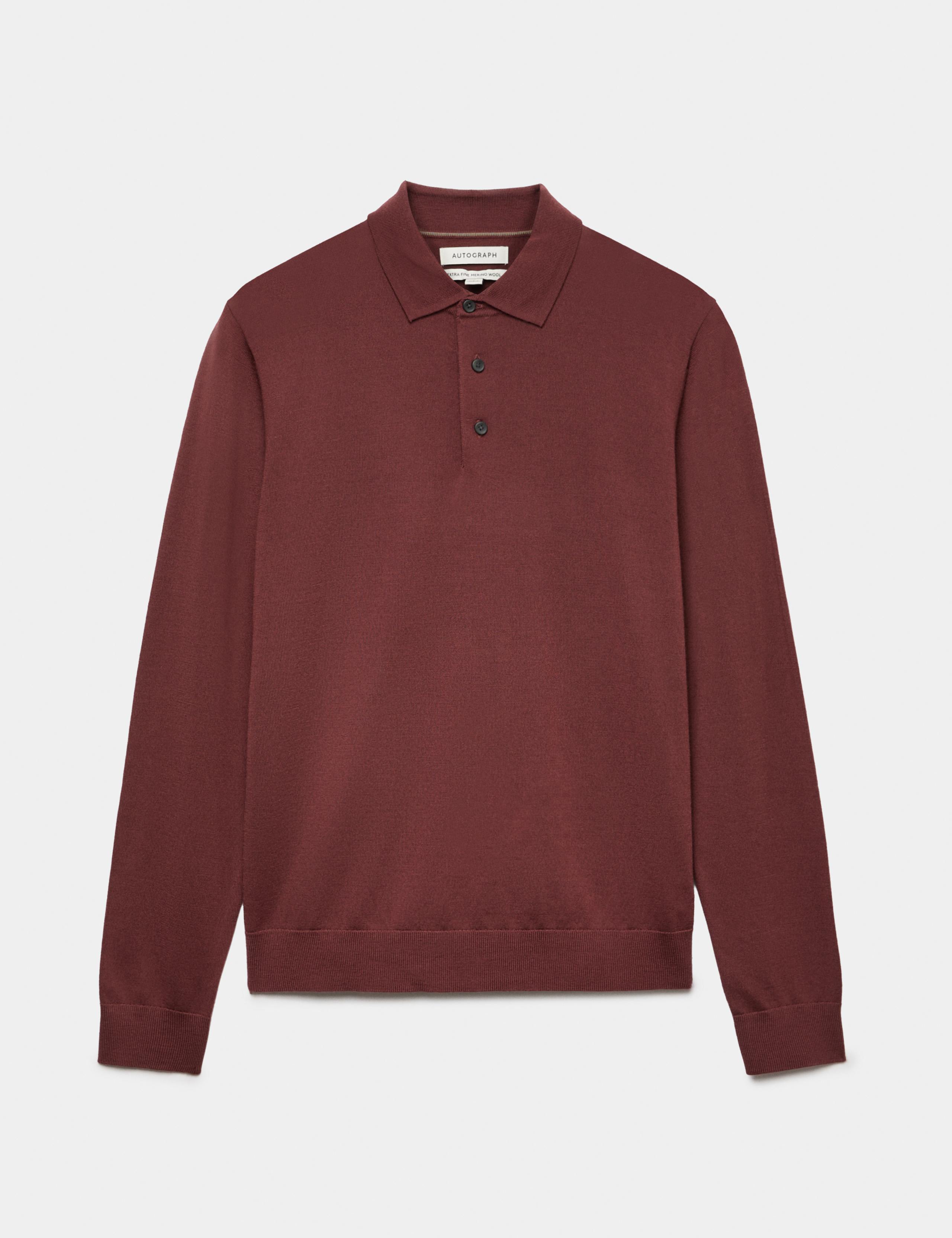 Pure Extra Fine Merino Wool Polo Shirt