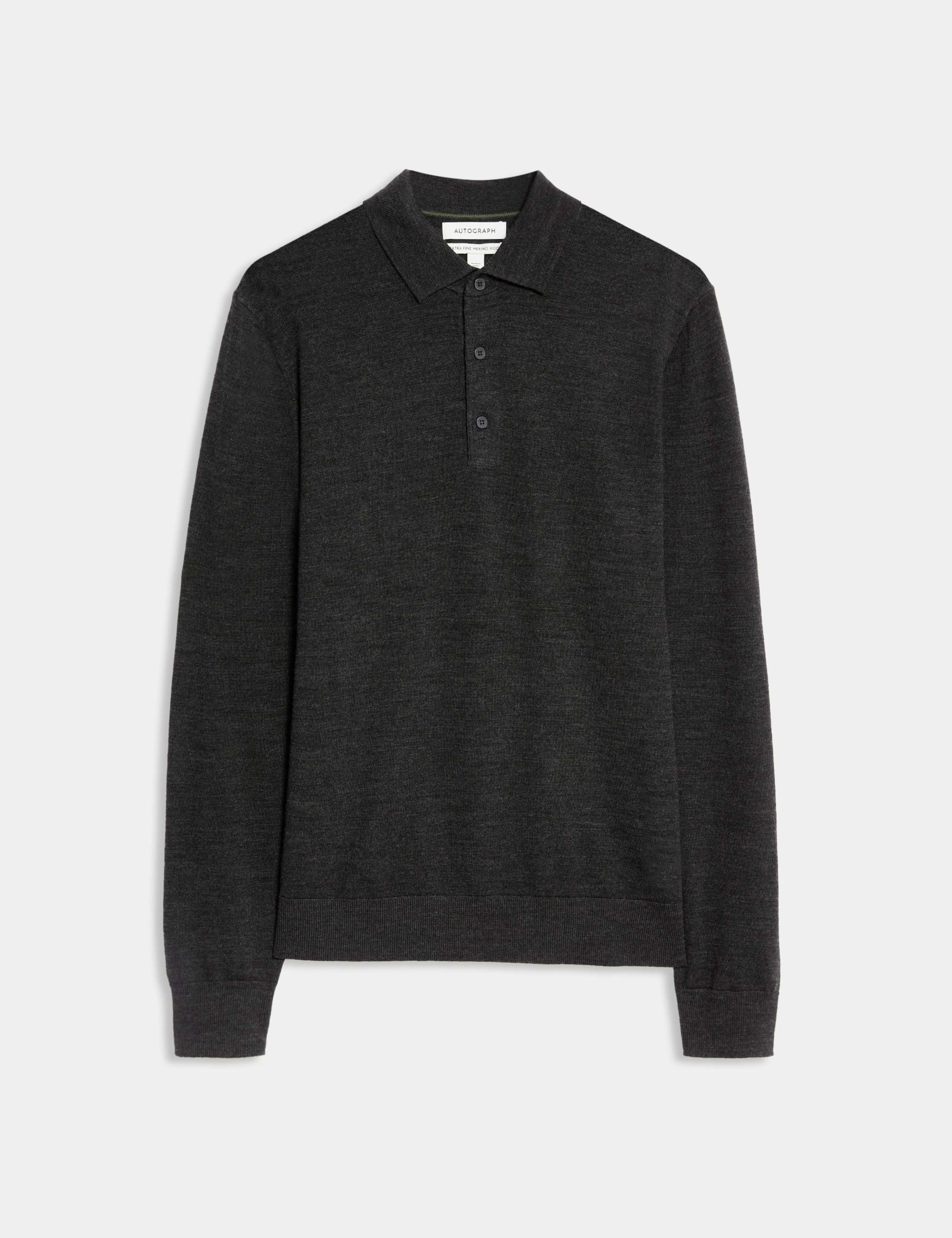 Pure Extra Fine Merino Wool Polo Shirt
