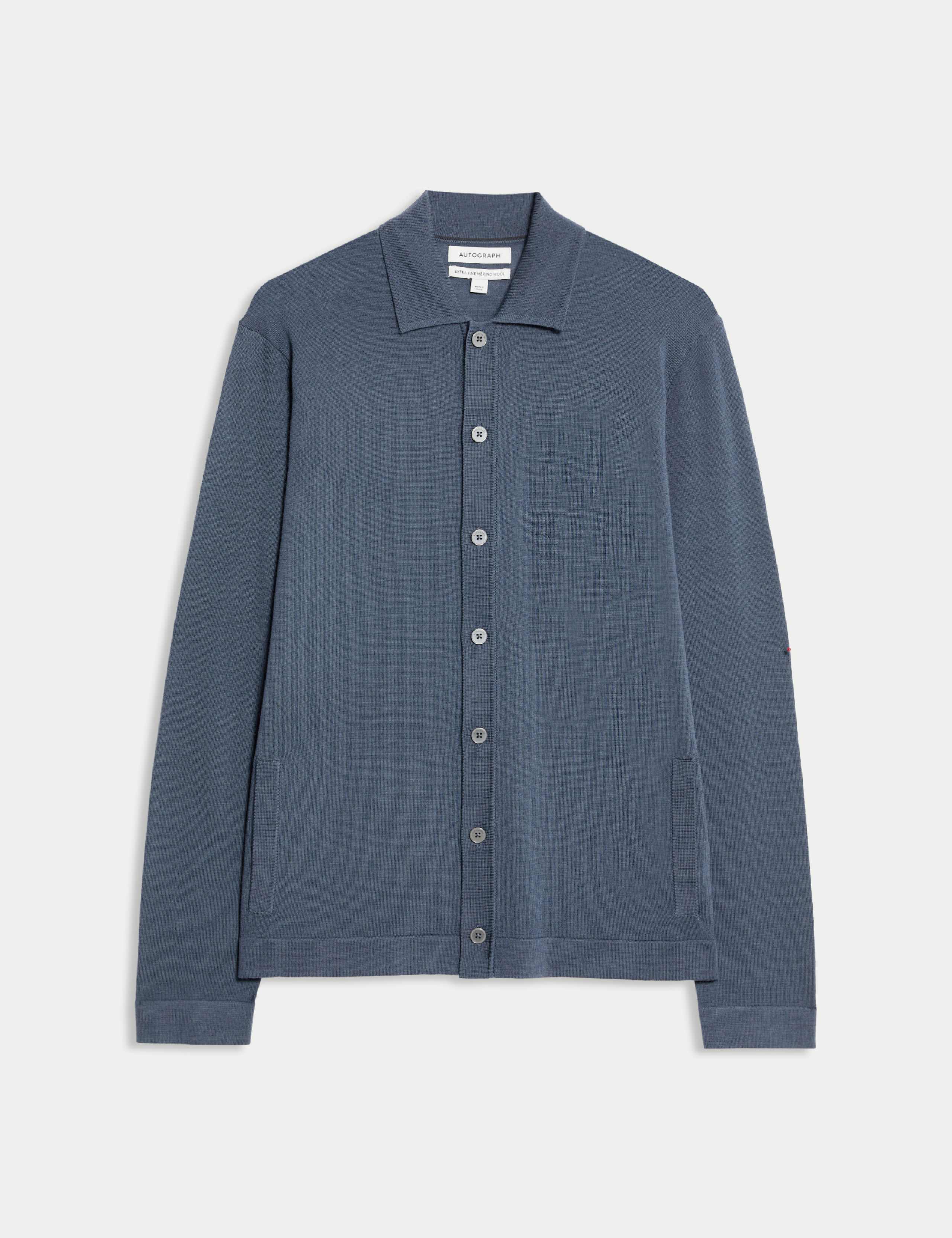 Pure Extra Fine Merino Wool Knitted Jacket