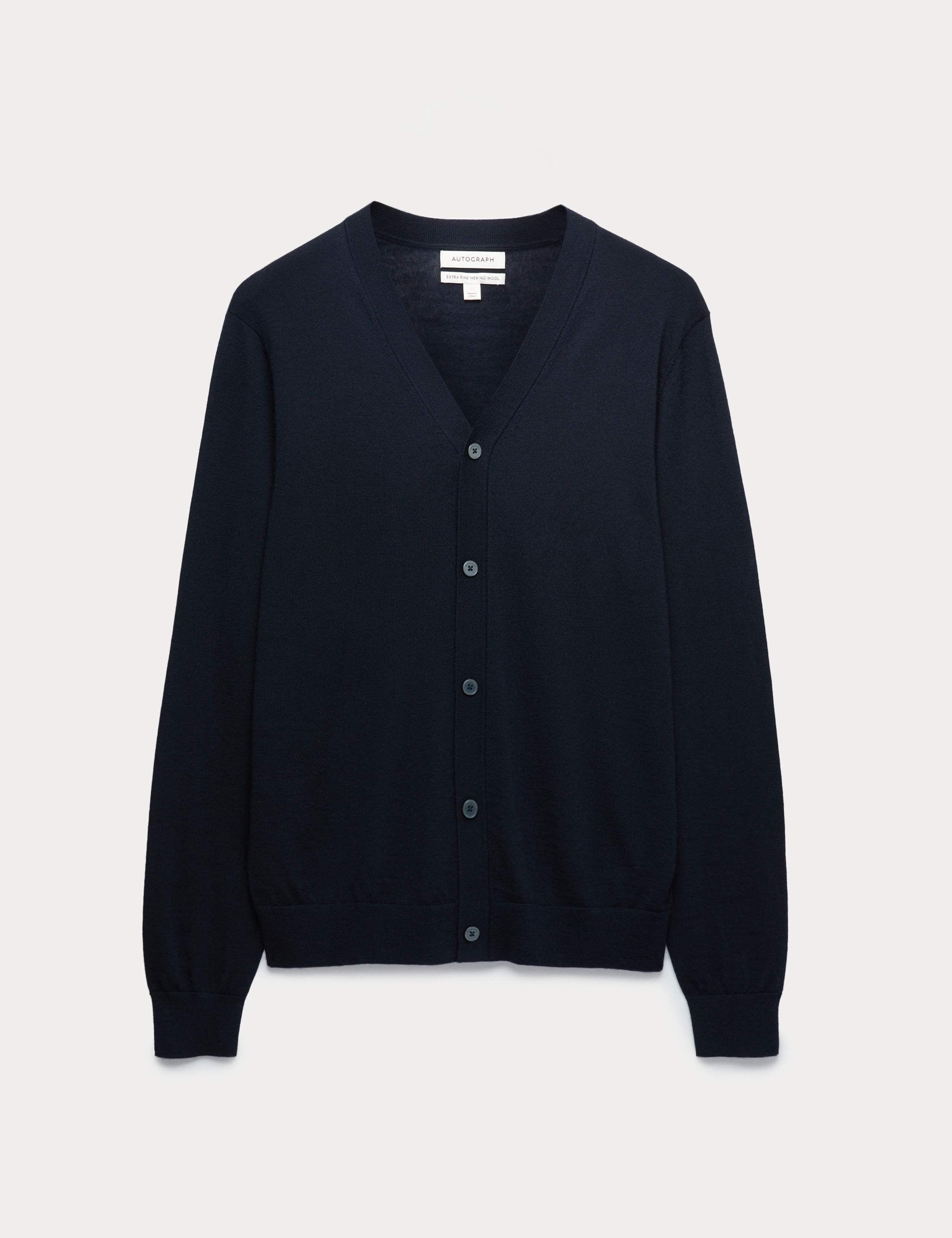 Pure Extra Fine Merino Wool Cardigan