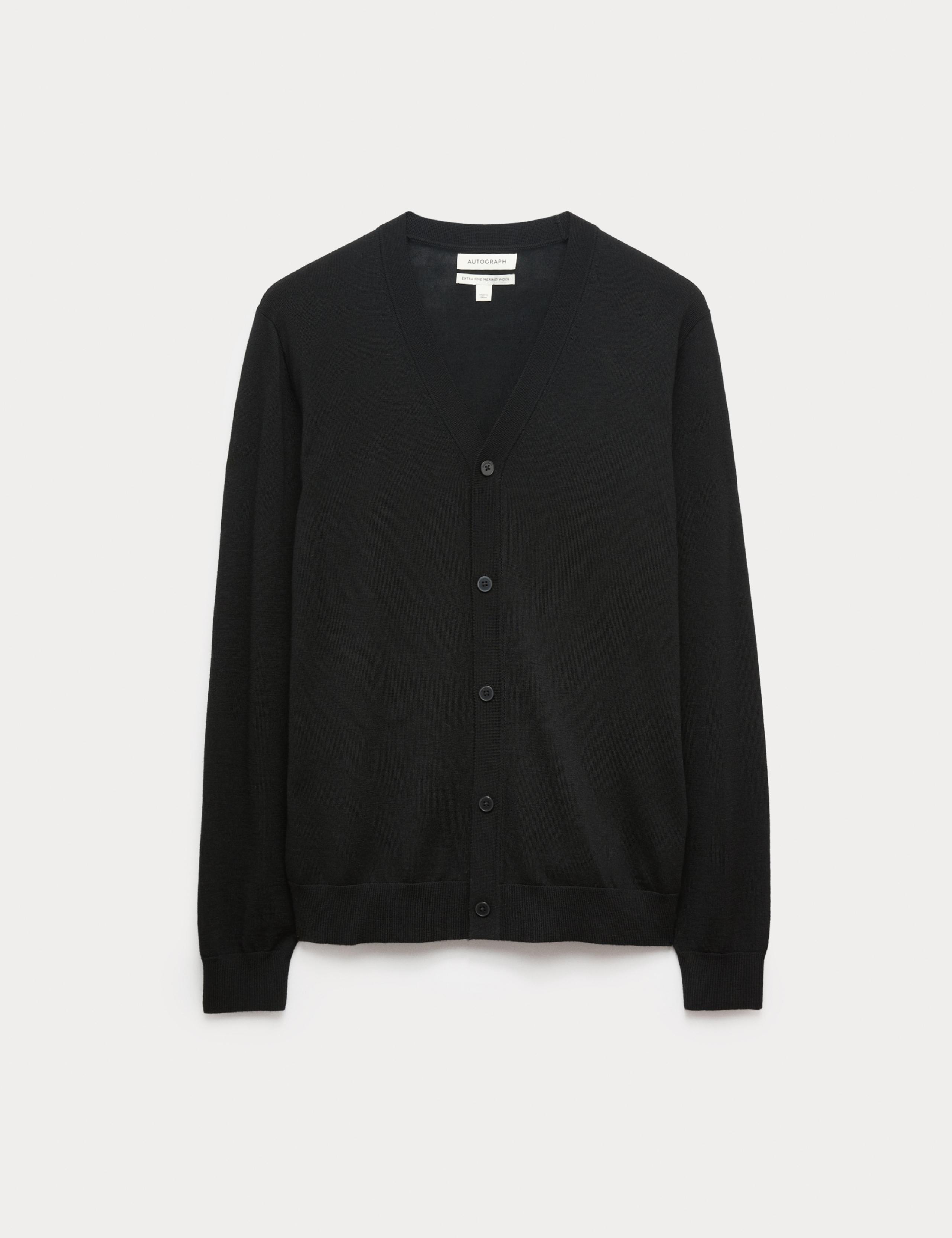 Pure Extra Fine Merino Wool Cardigan