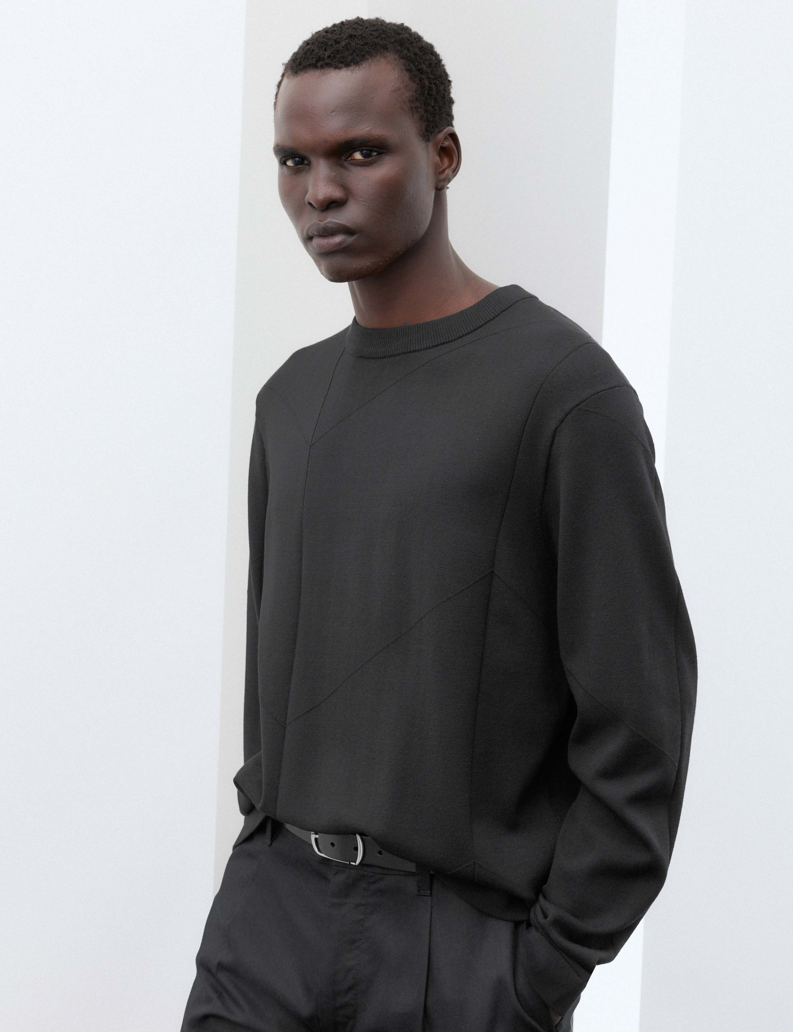 Oversized Crew Neck Knitted Jumper