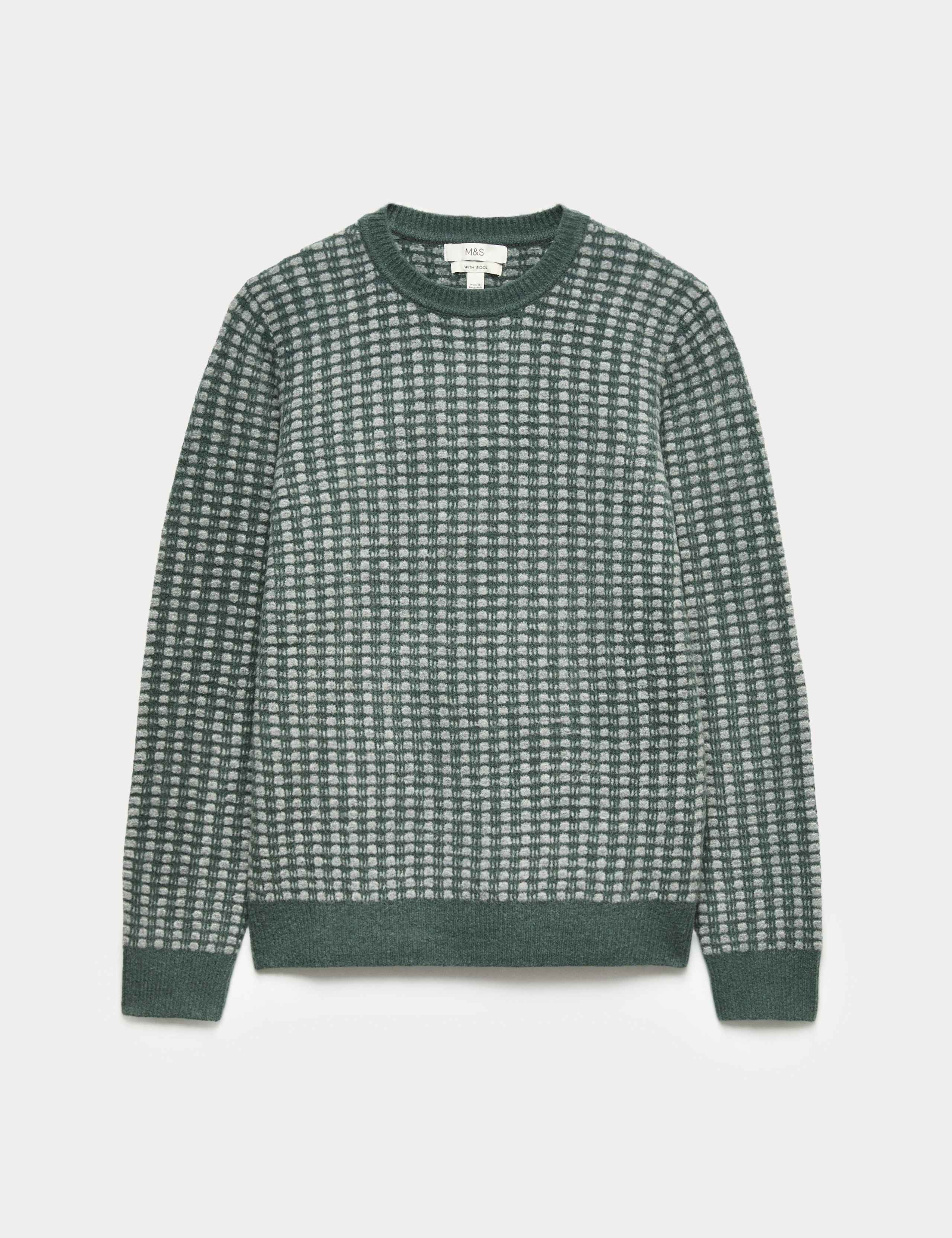 Supersoft Textured Stitch Crew Neck Jumper