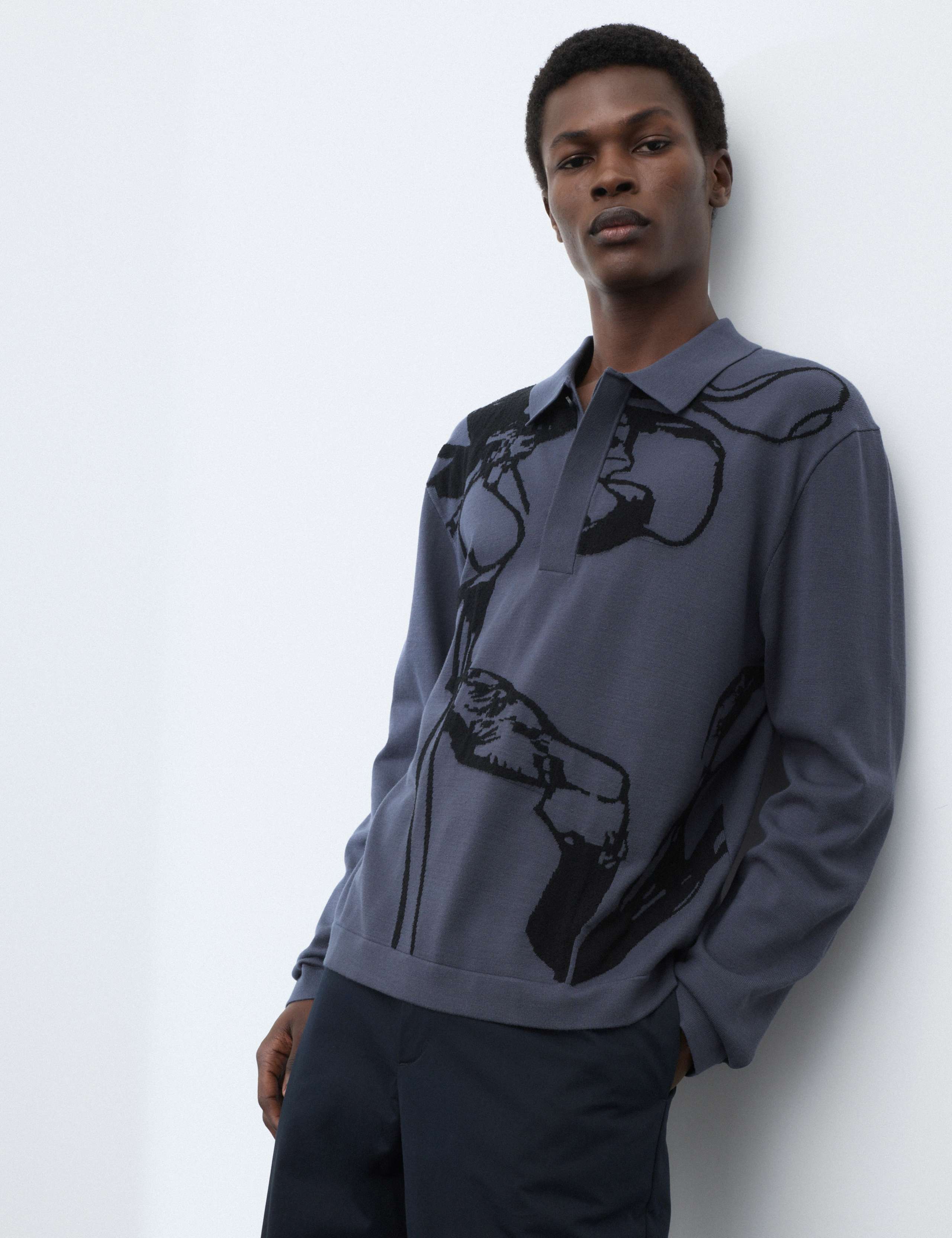 Concealed Placket Exploded Floral Polo