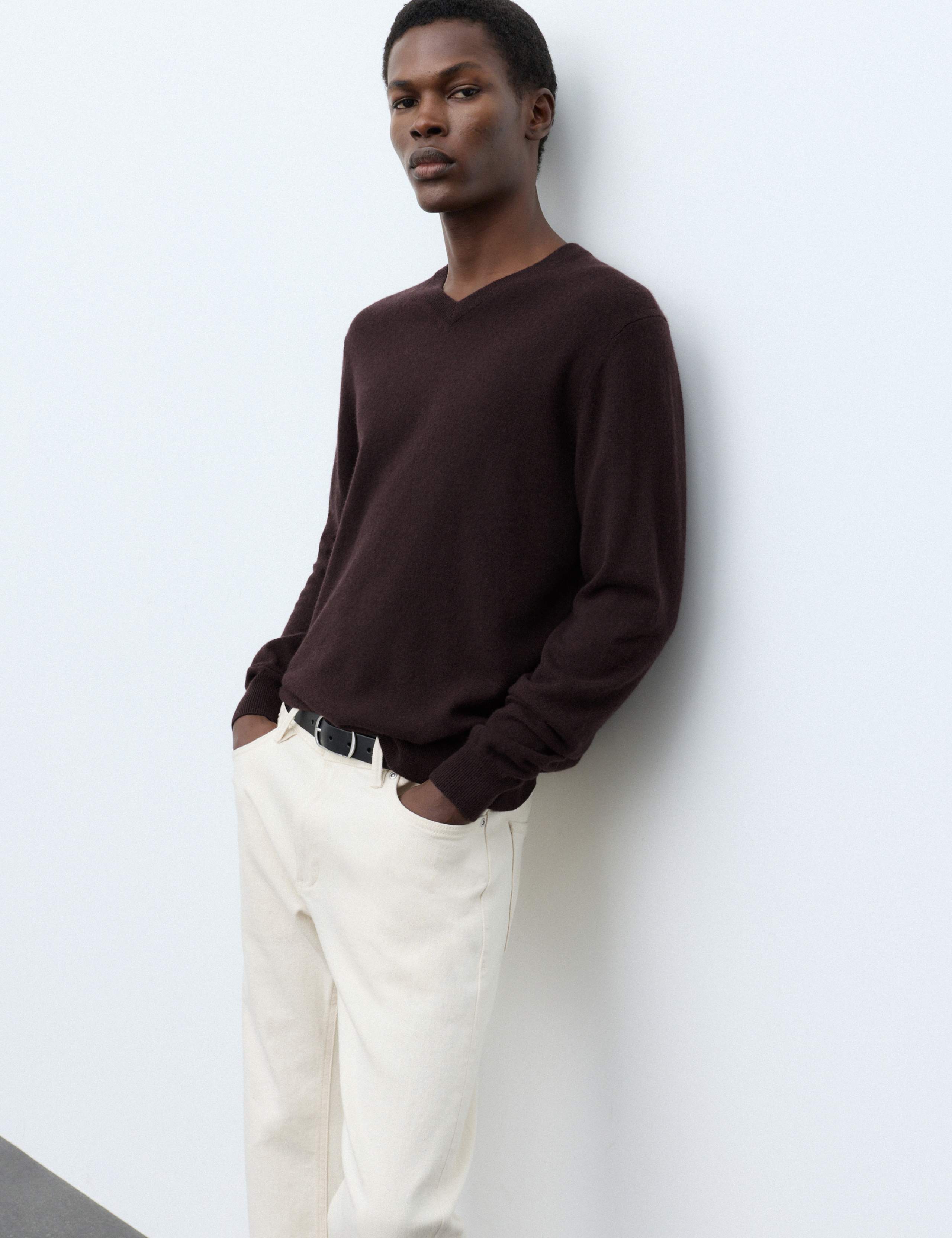 Pure Cashmere V-Neck Jumper