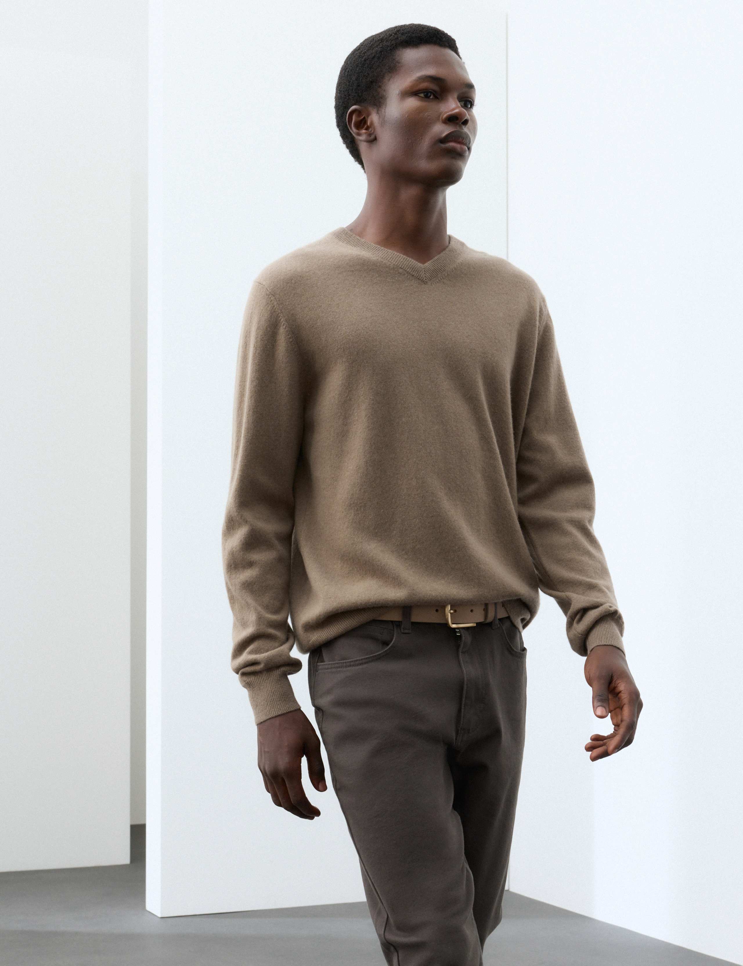 Pure Cashmere V-Neck Jumper