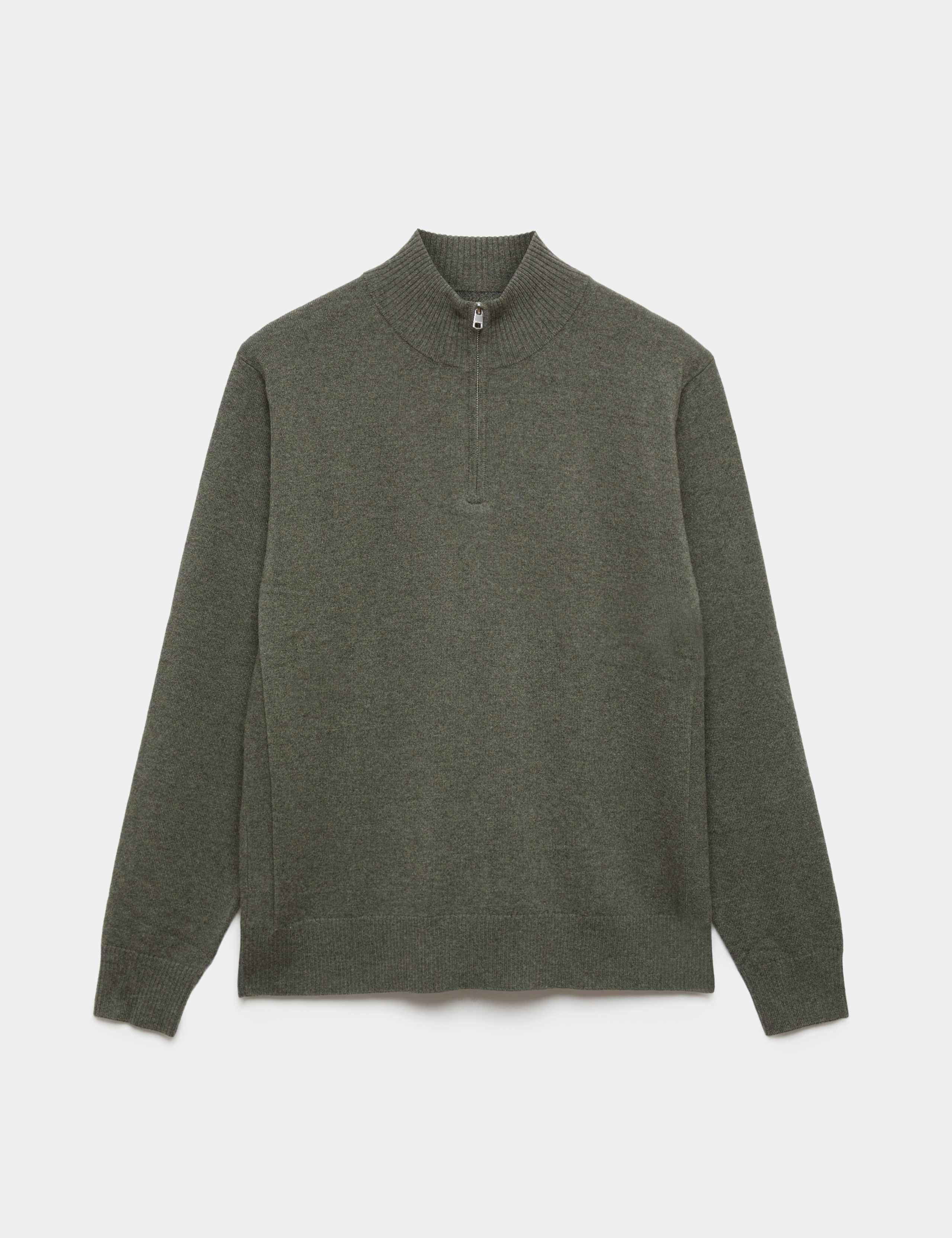 Pure Cashmere Half Zip Jumper