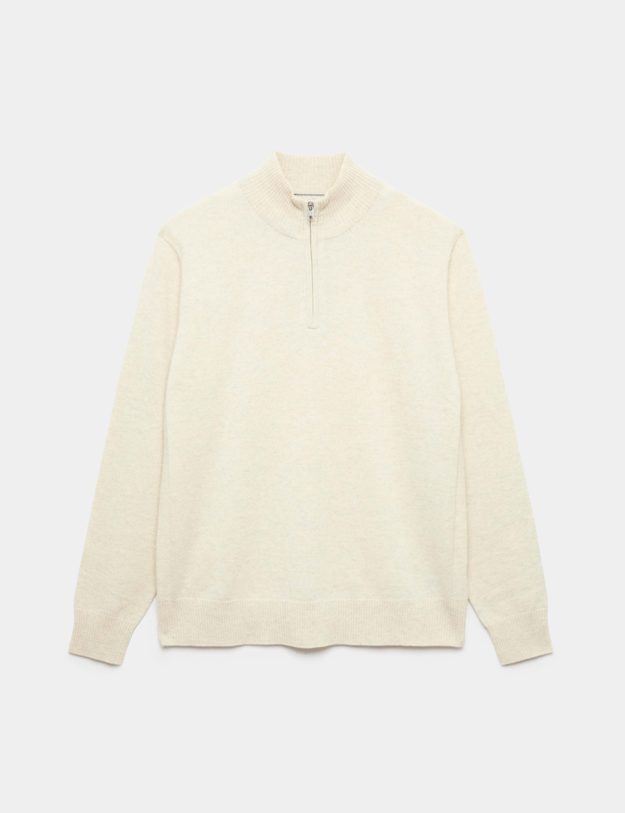 Pure Cashmere Half Zip Jumper