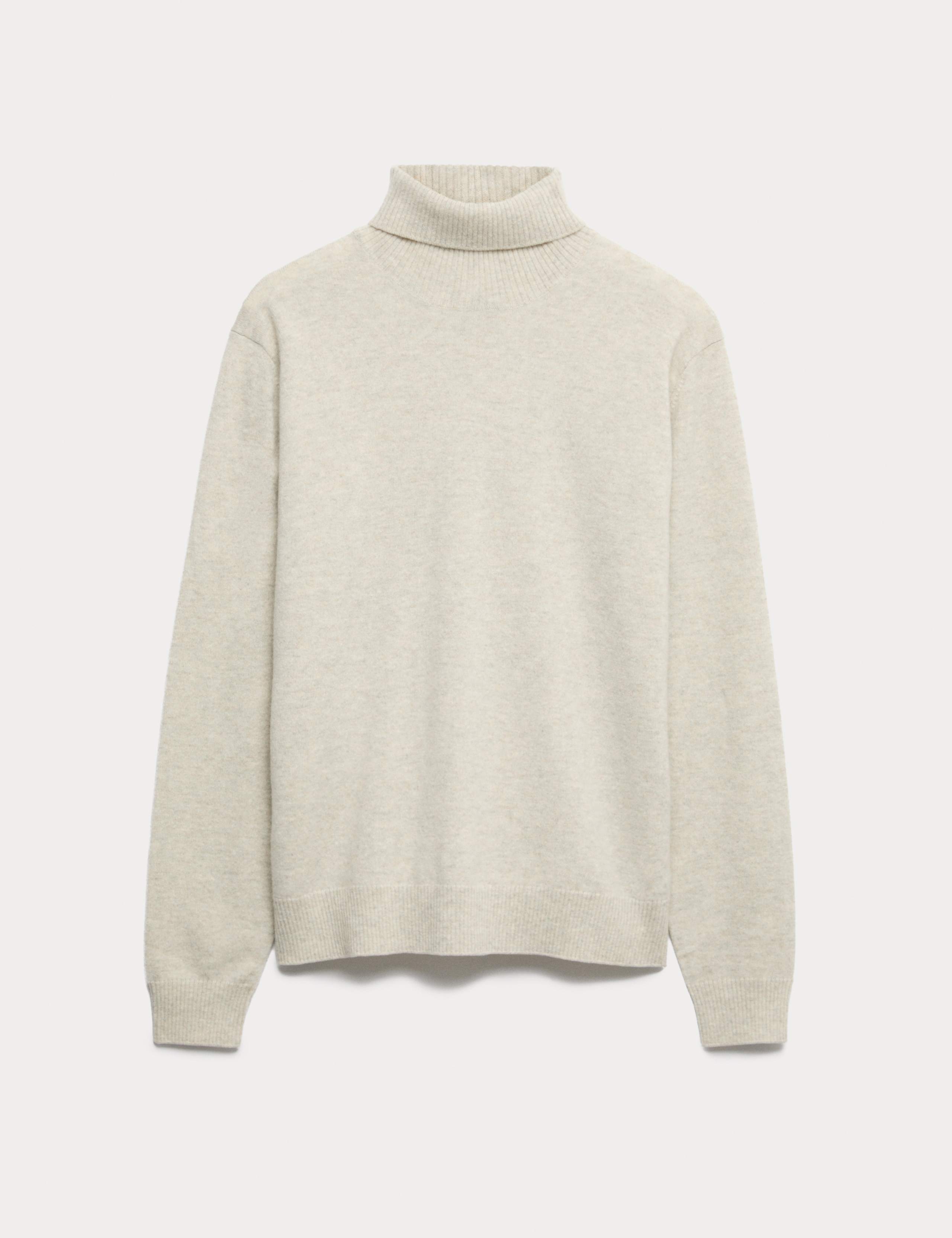 Pure Cashmere Roll Neck Jumper