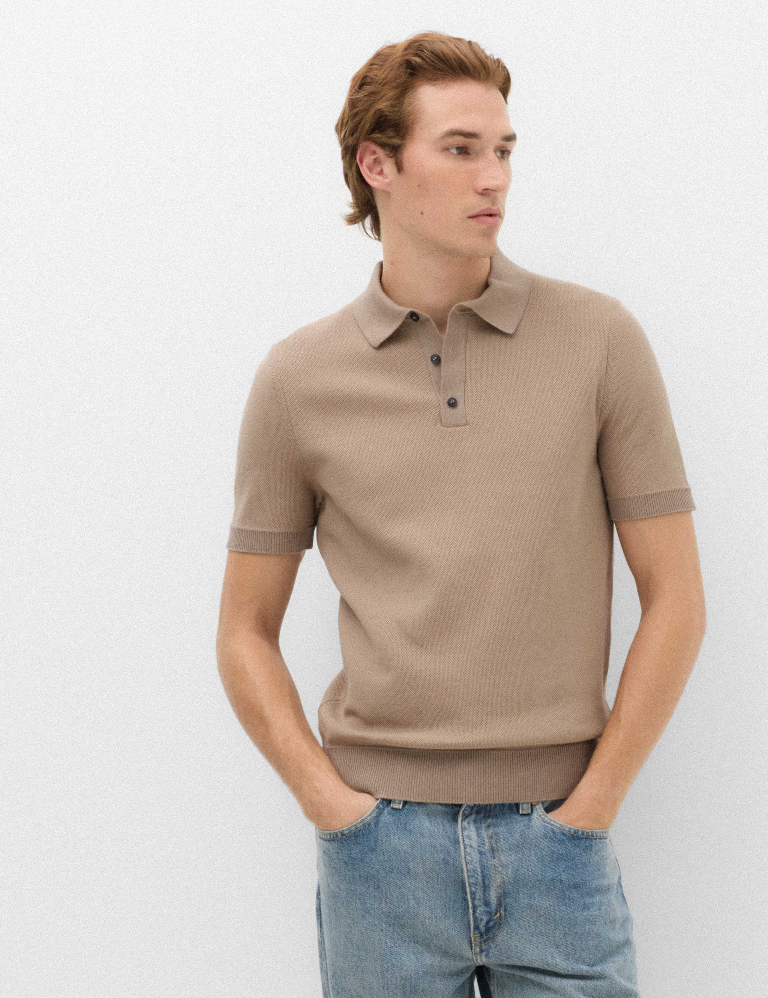 Cotton Rich Regular Fit Knitted Polo Shirt