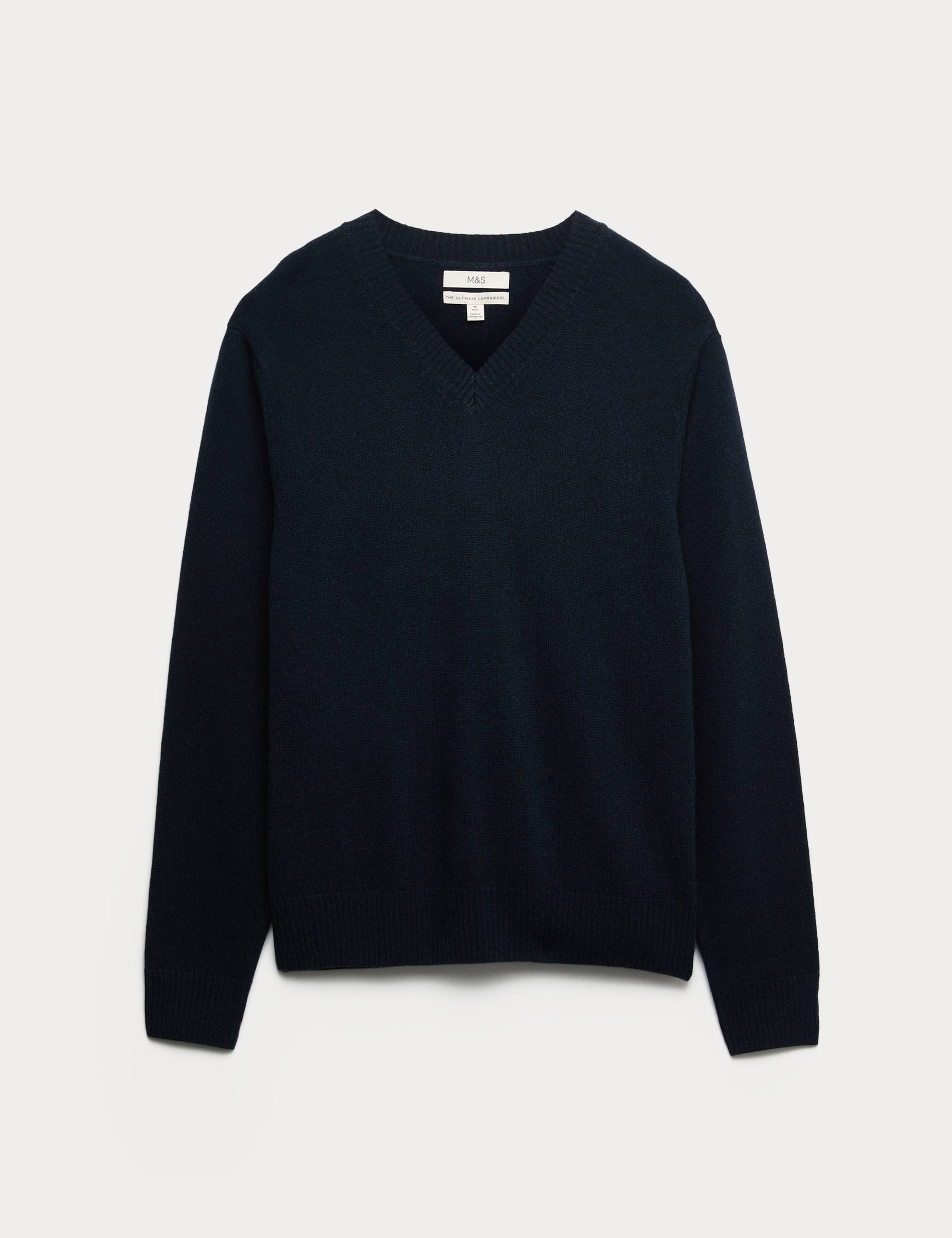 Pure Lambswool V-Neck Jumper