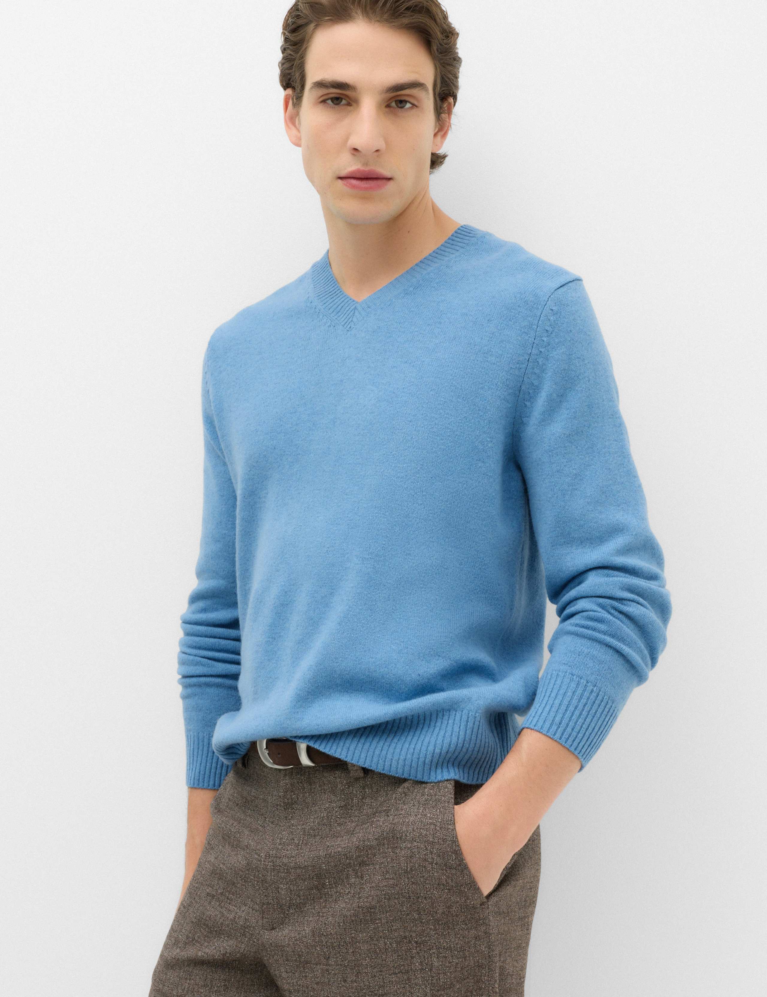 Pure Lambswool V-Neck Jumper
