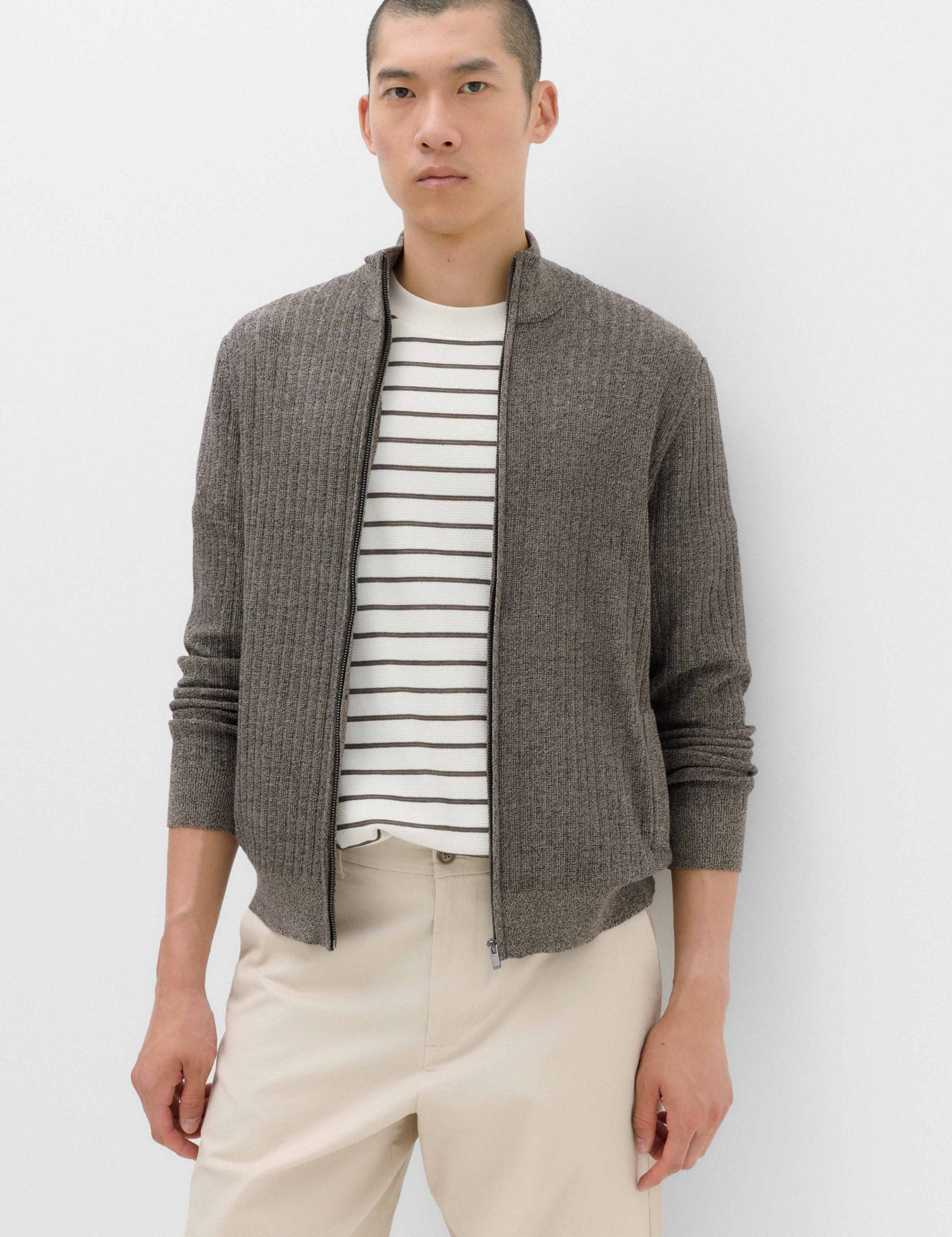 Cotton Rich Smart Funnel Neck Jumper