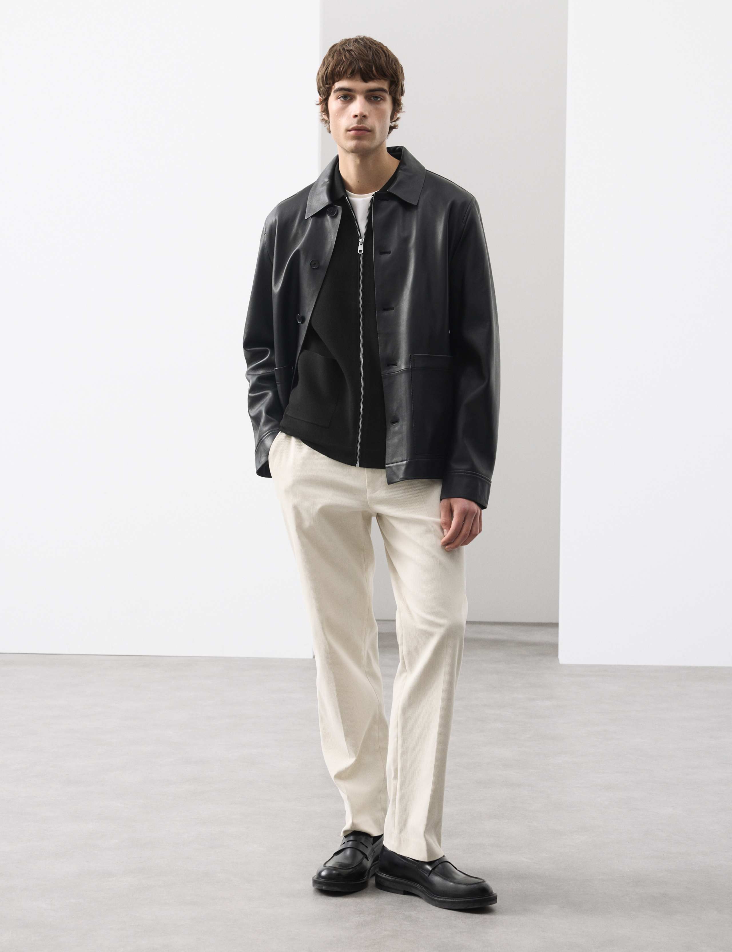 Milano-knit Zip up Knitted Jacket