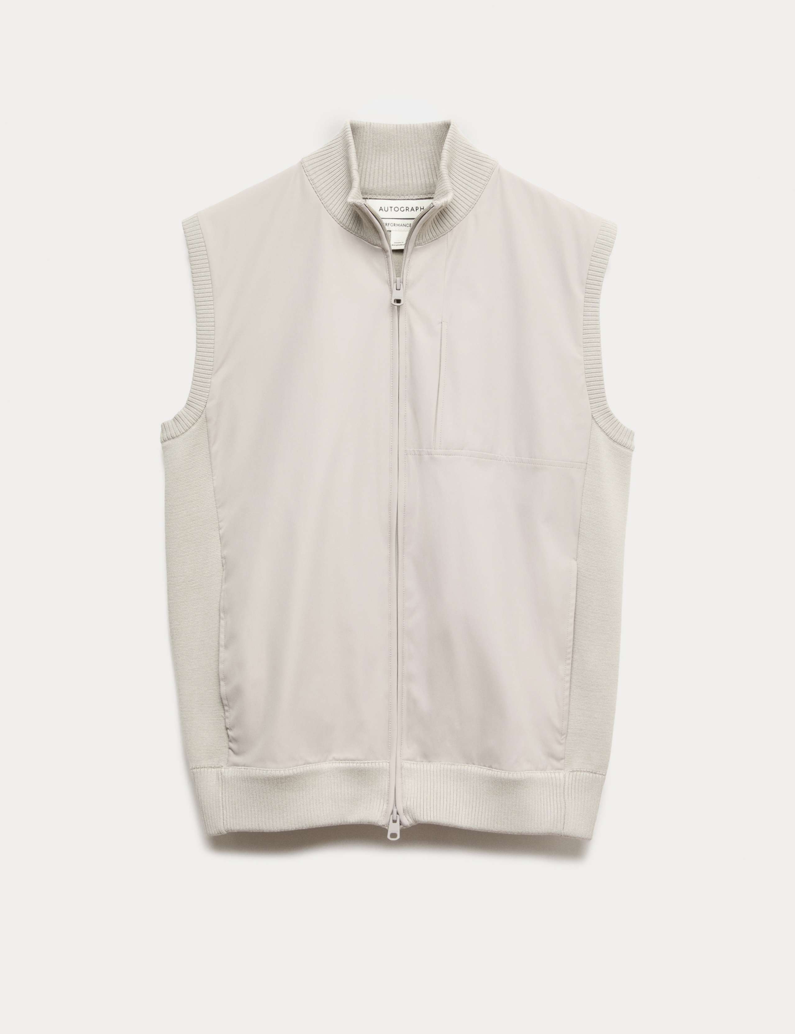 Two Fabric Performance Knitted Gilet