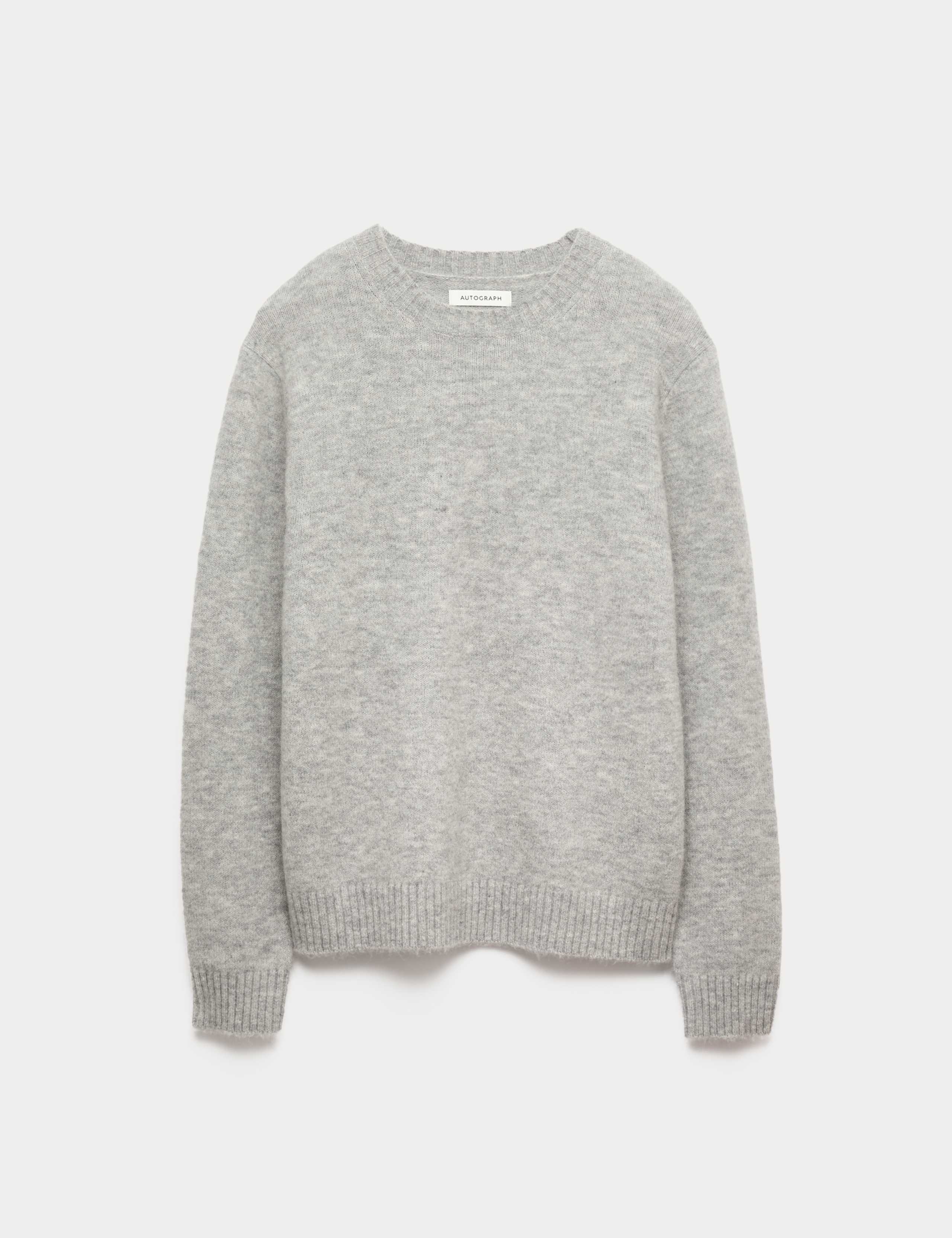 Merino Mohair Blend Relaxed Crew Jumper