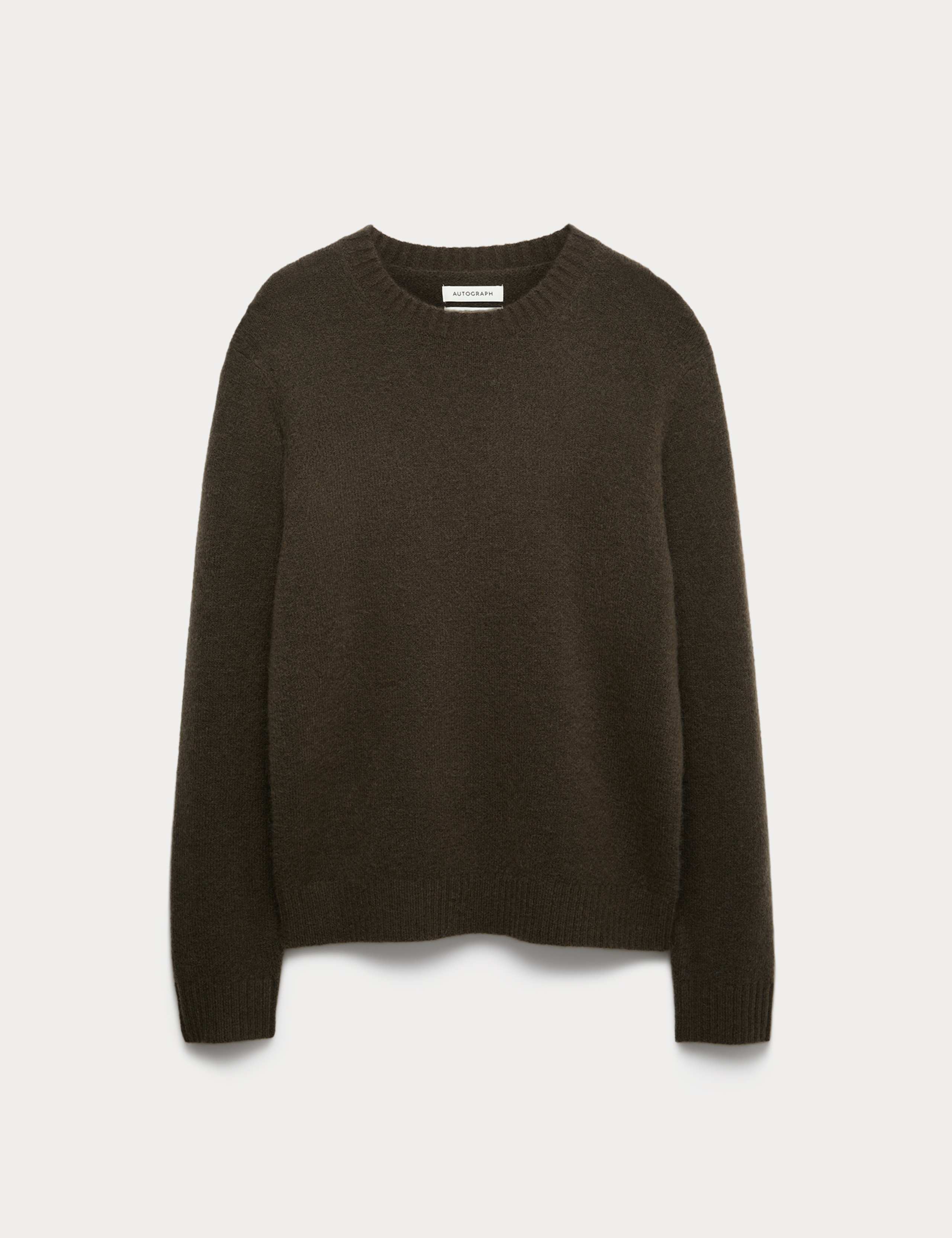Merino Mohair Blend Relaxed Crew Jumper
