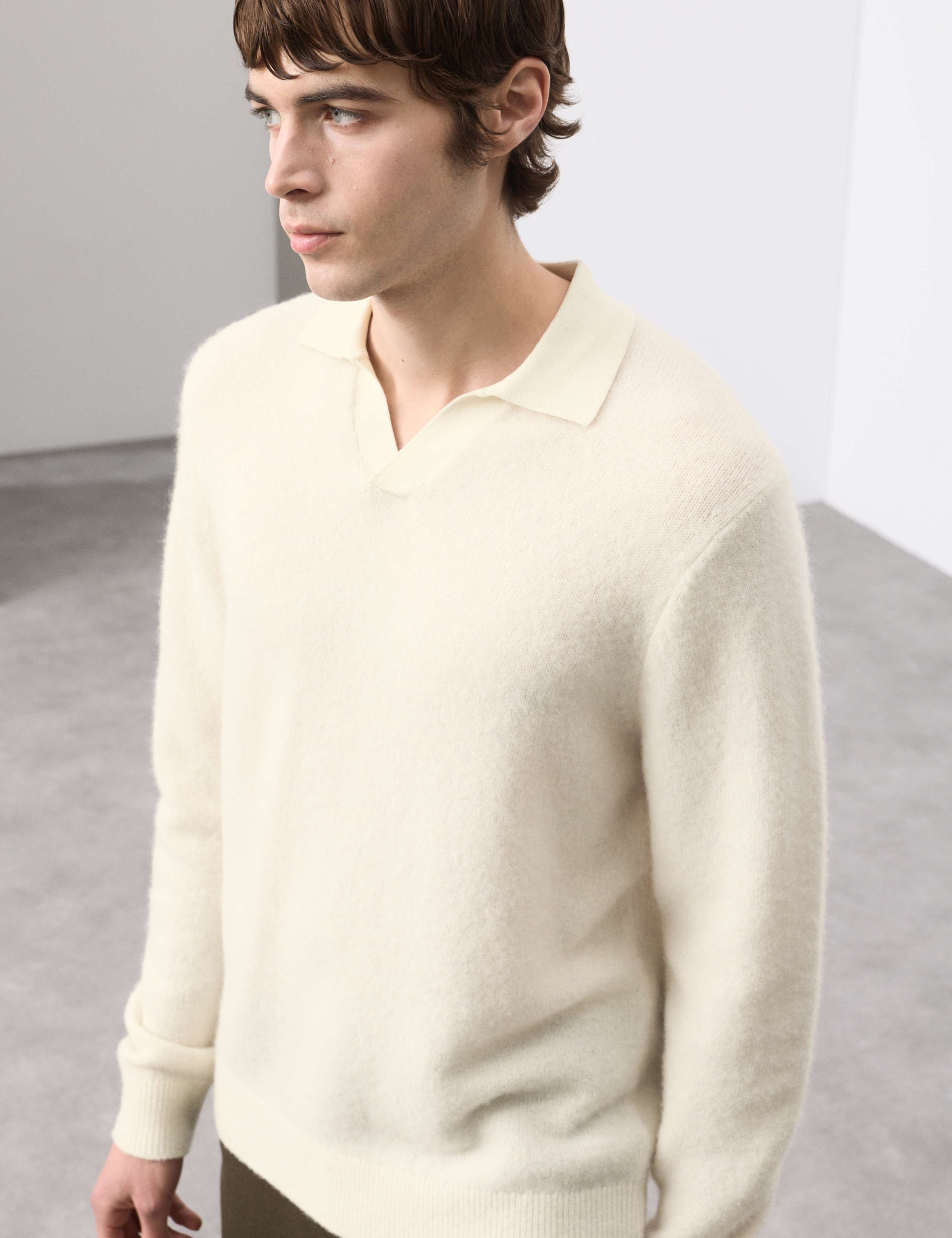 Merino Mohair Blend Block Striped Jumper