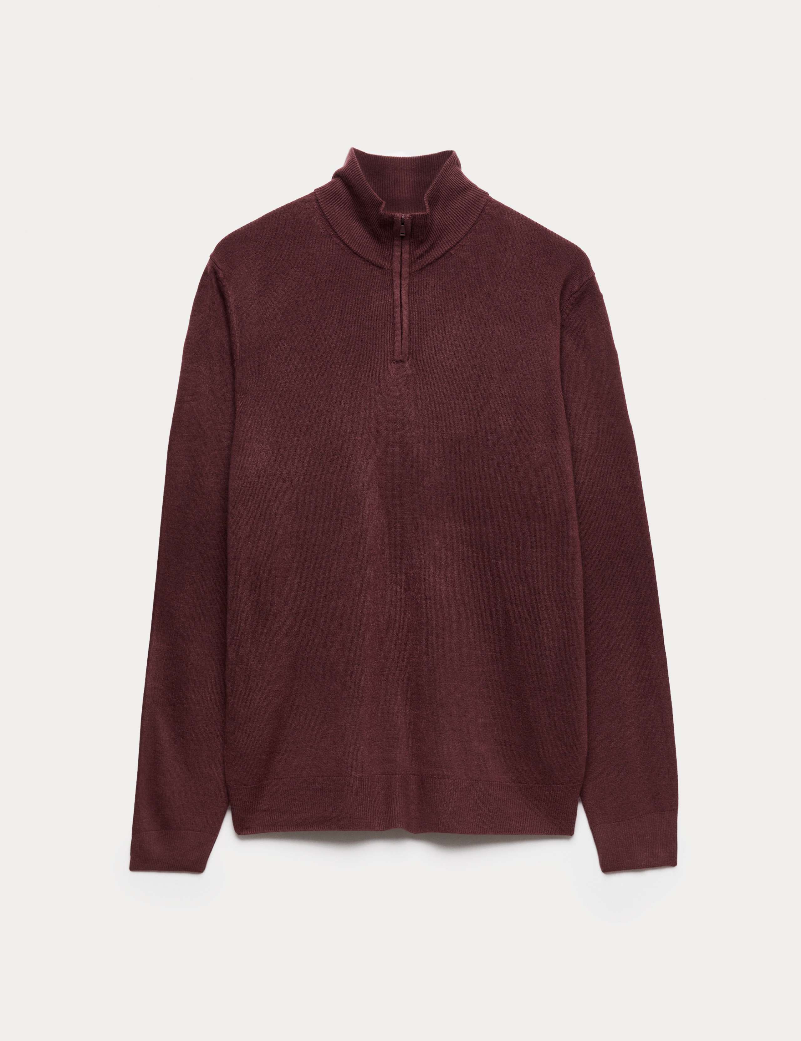 Cashmilon™ High Neck Half Zip Jumper
