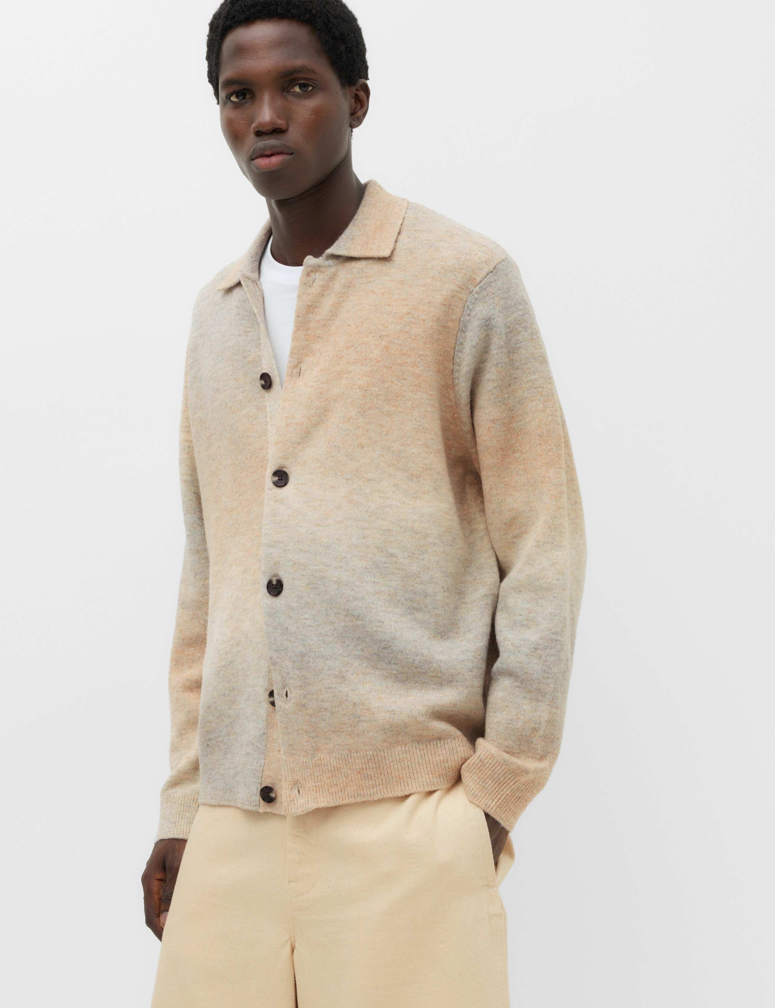 Lofty Ombre Button Through Cardigan