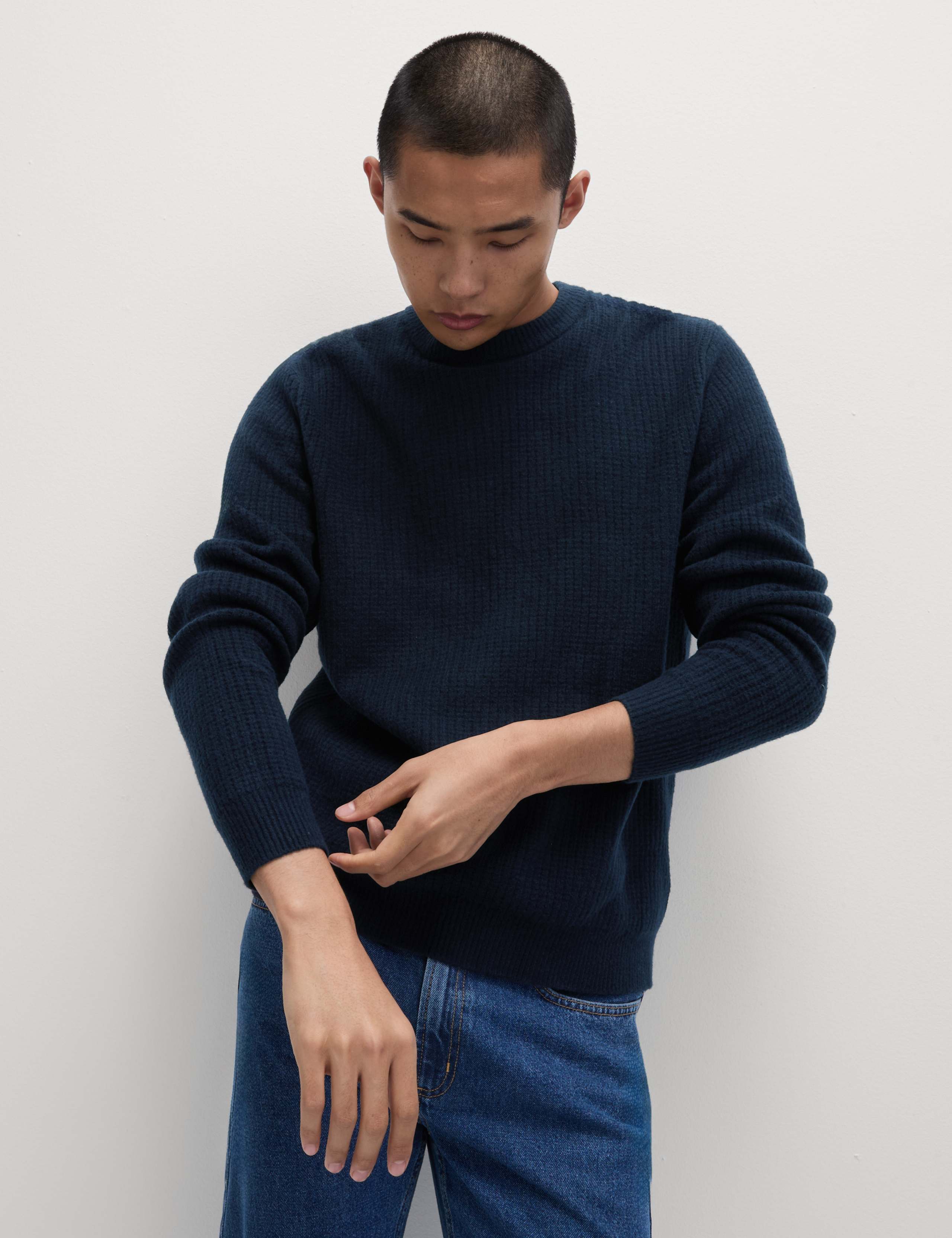Supersoft Crew Neck Jumper with Wool