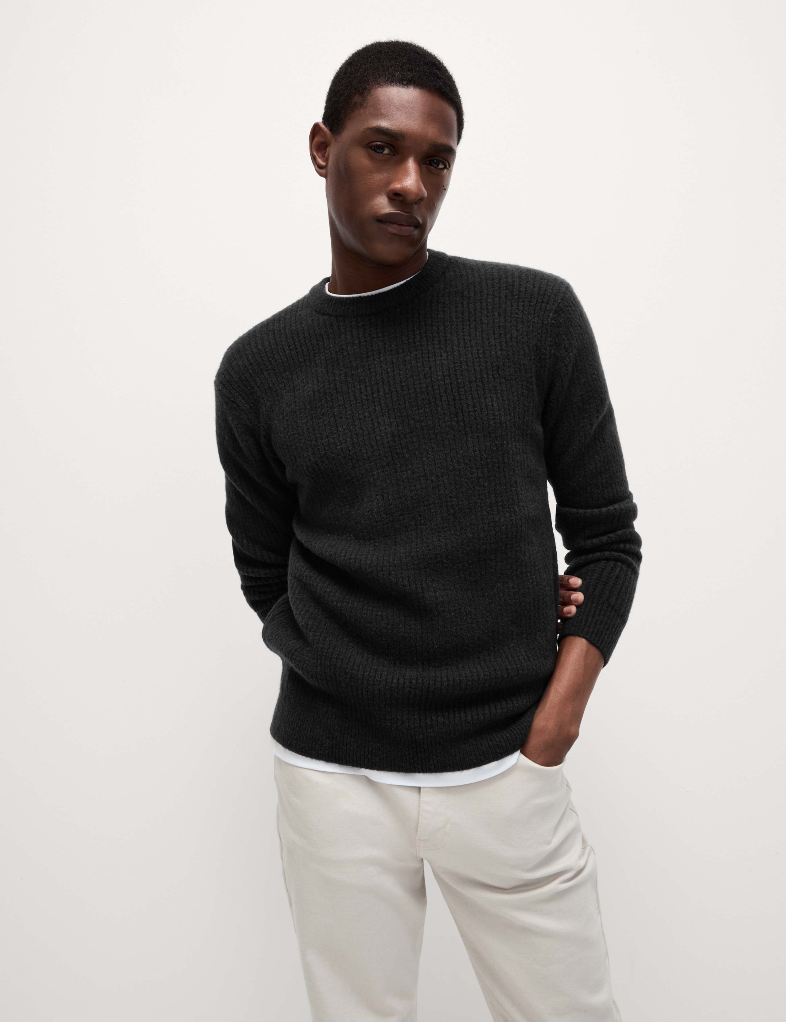Supersoft Crew Neck Jumper with Wool