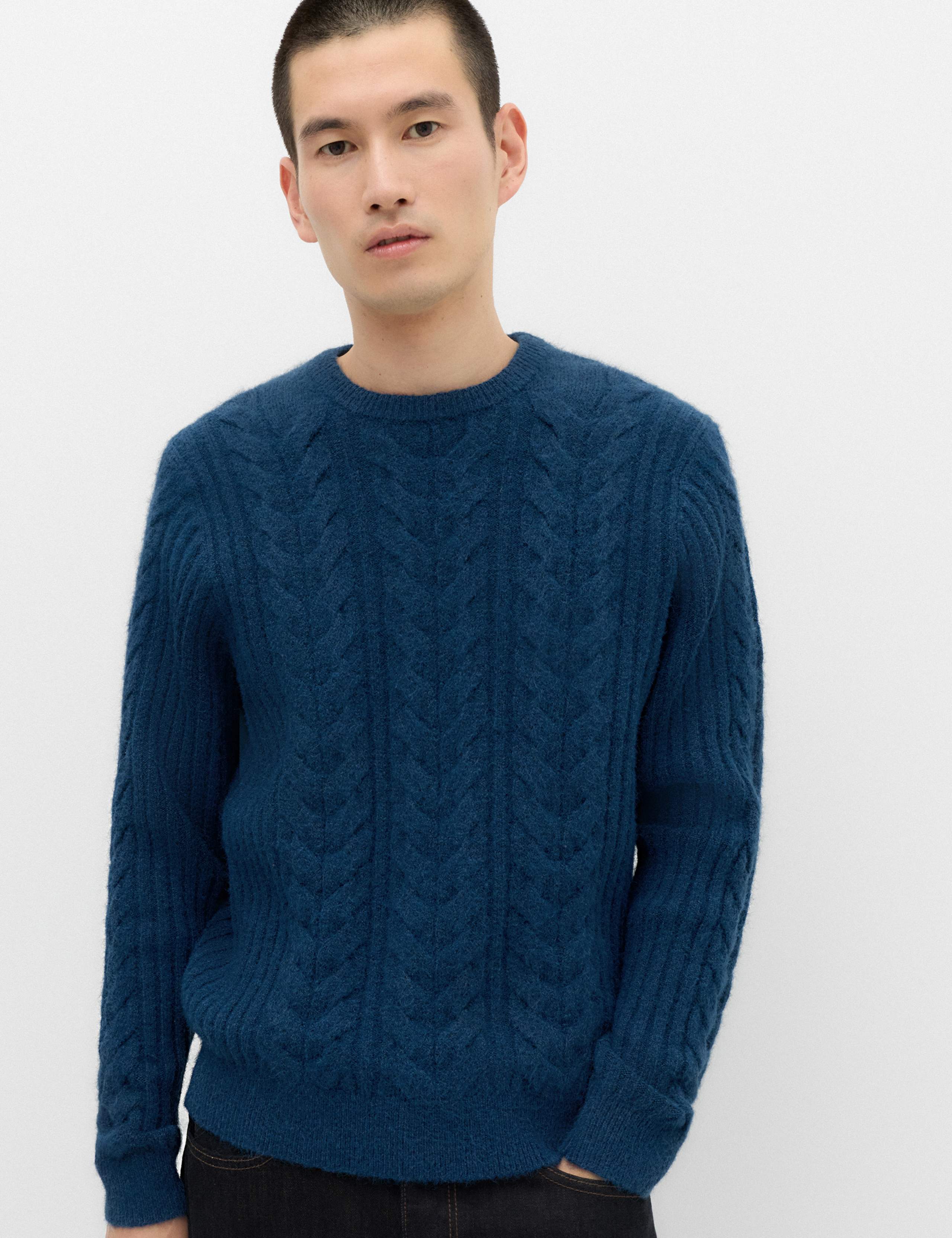 Cable Knit Crew Neck Jumper