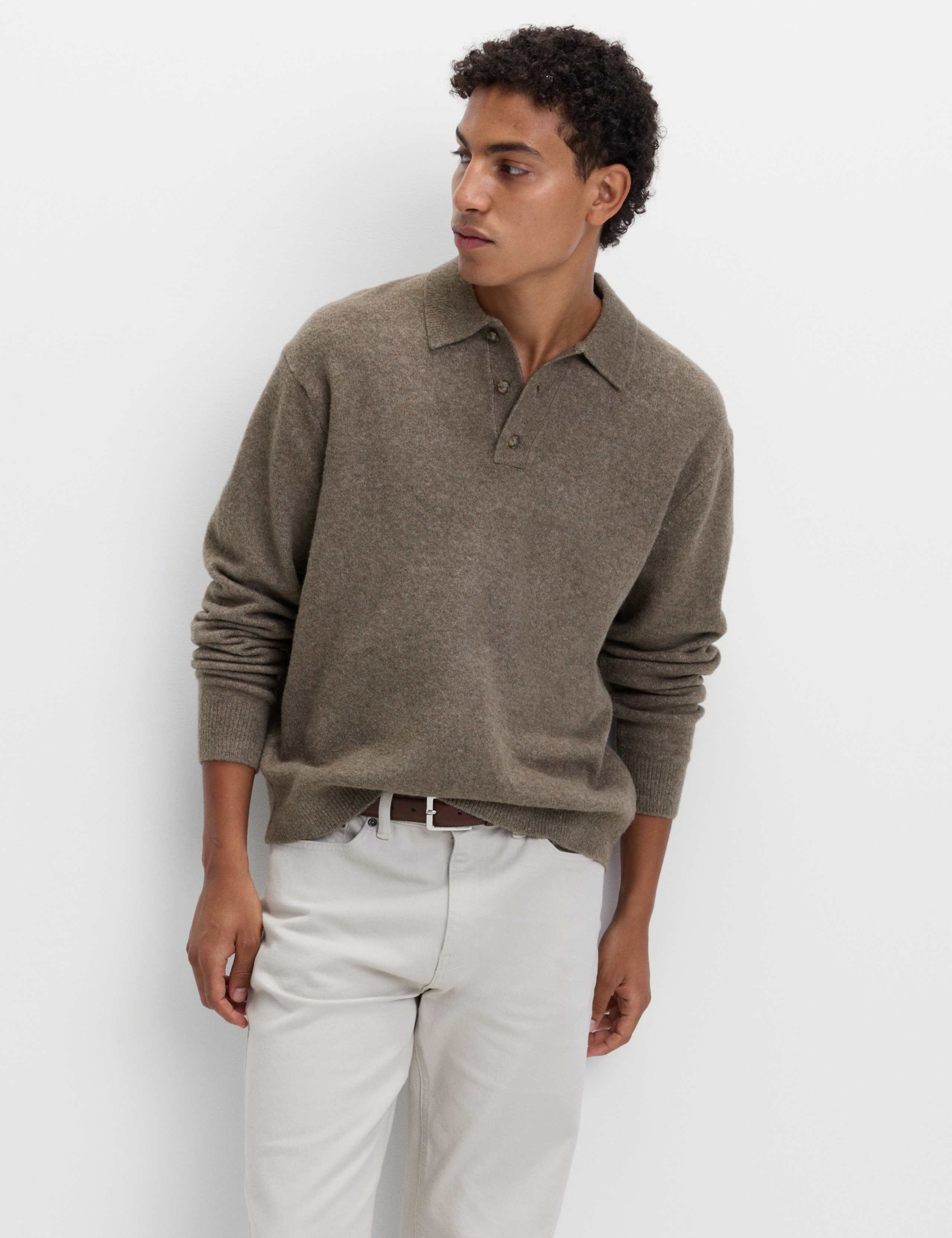 Supersoft Polo Neck Jumper with Wool