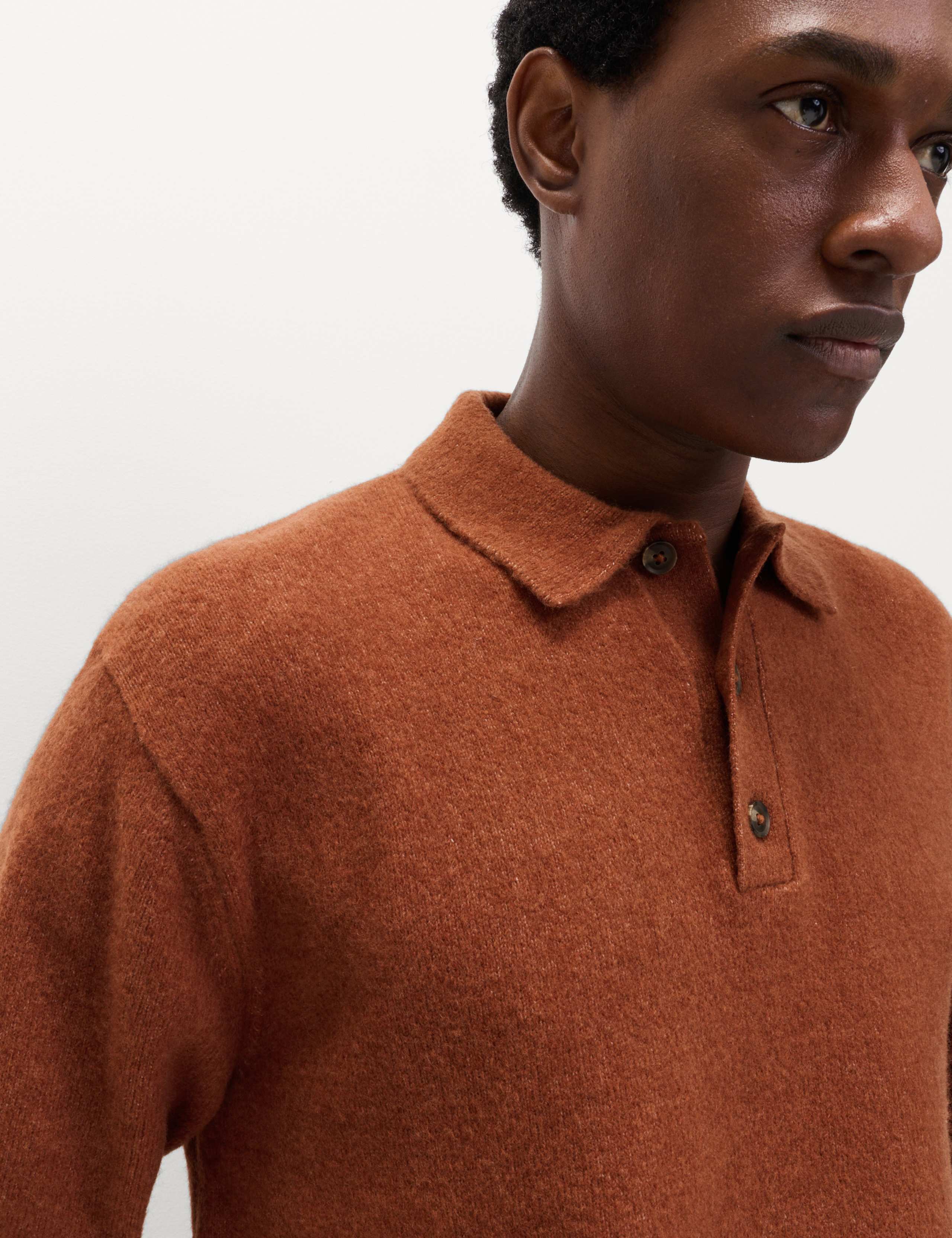 Supersoft Polo Neck Jumper with Wool