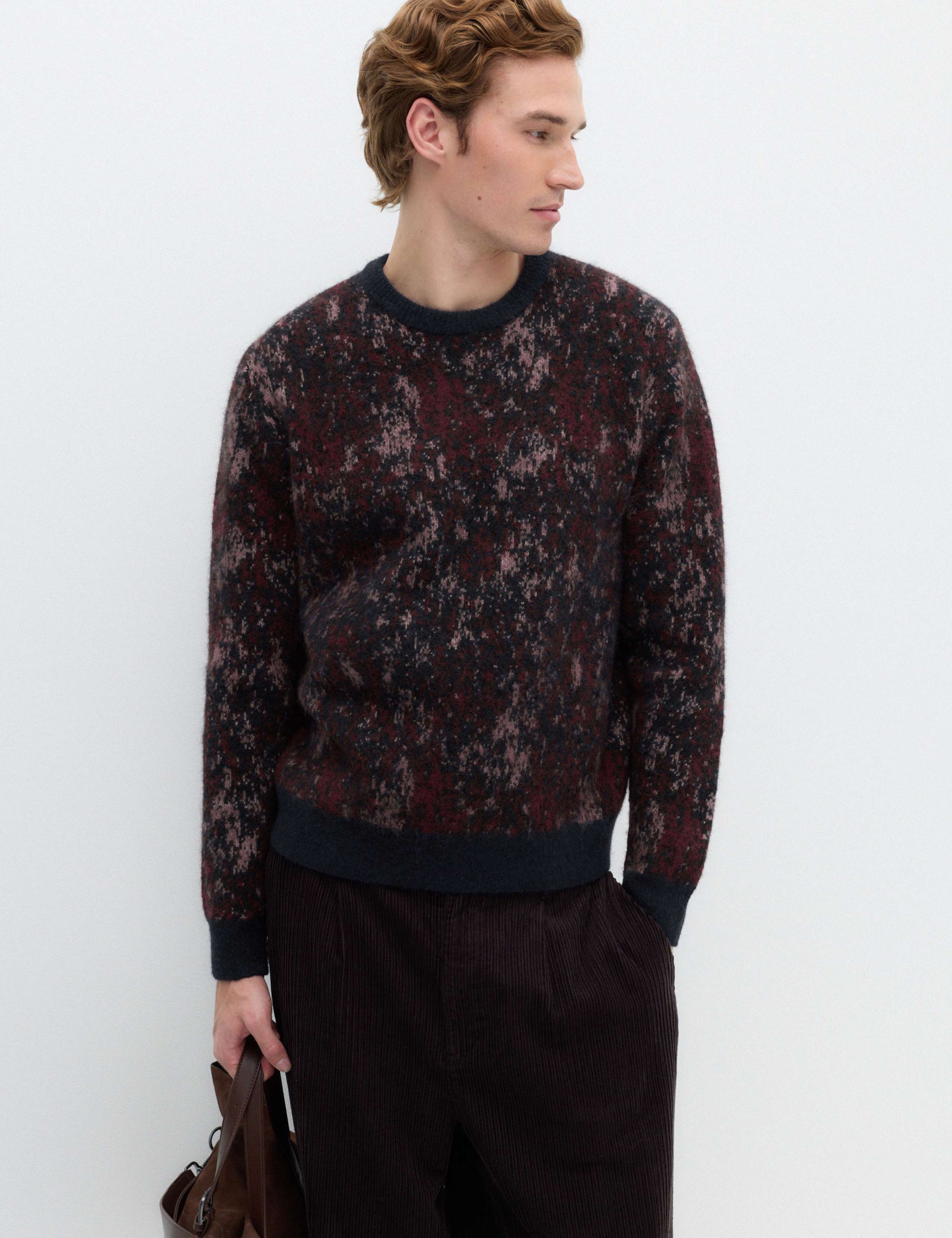 Fairisle Crew Neck Jumper with Wool
