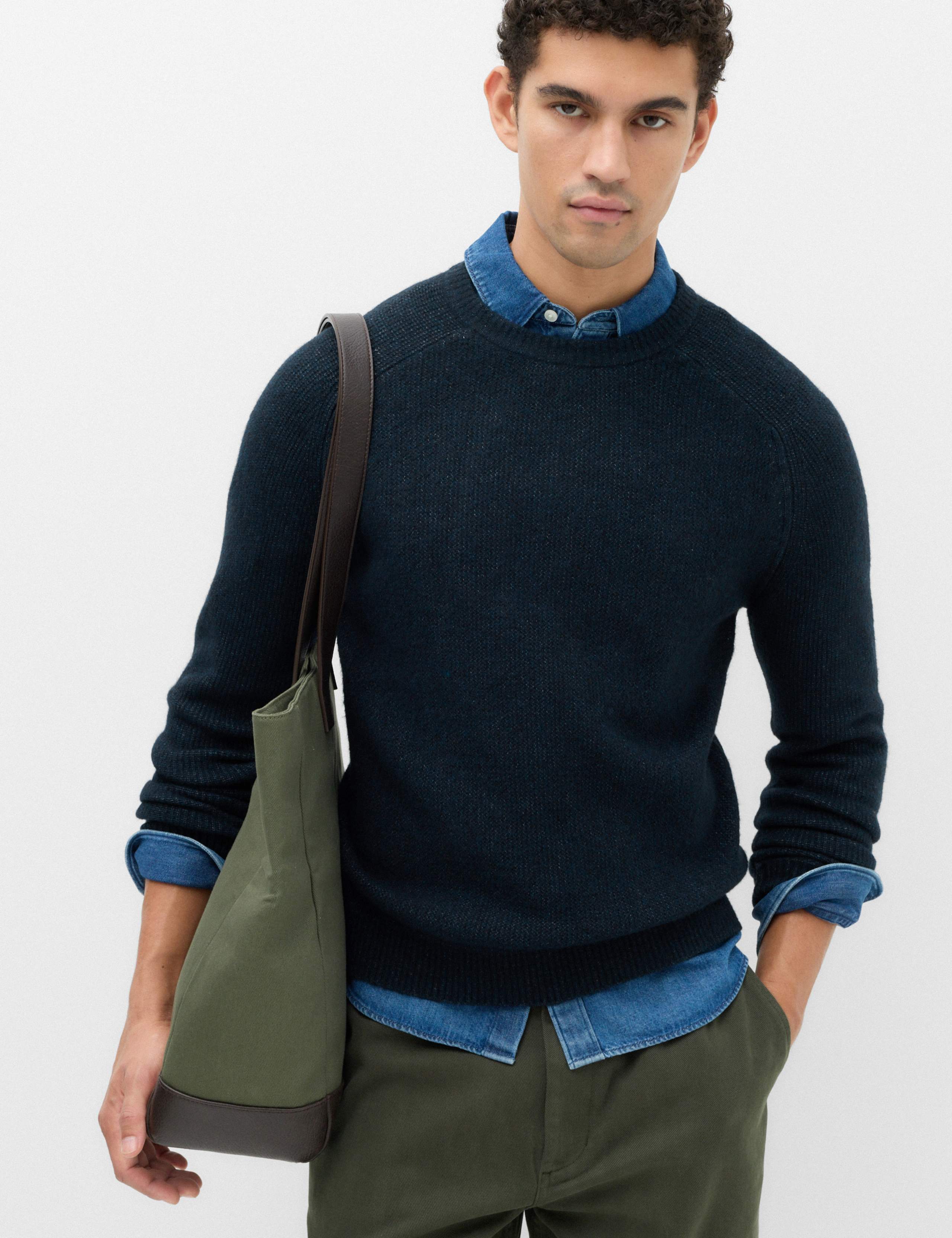 Supersoft Crew Neck Jumper with Wool