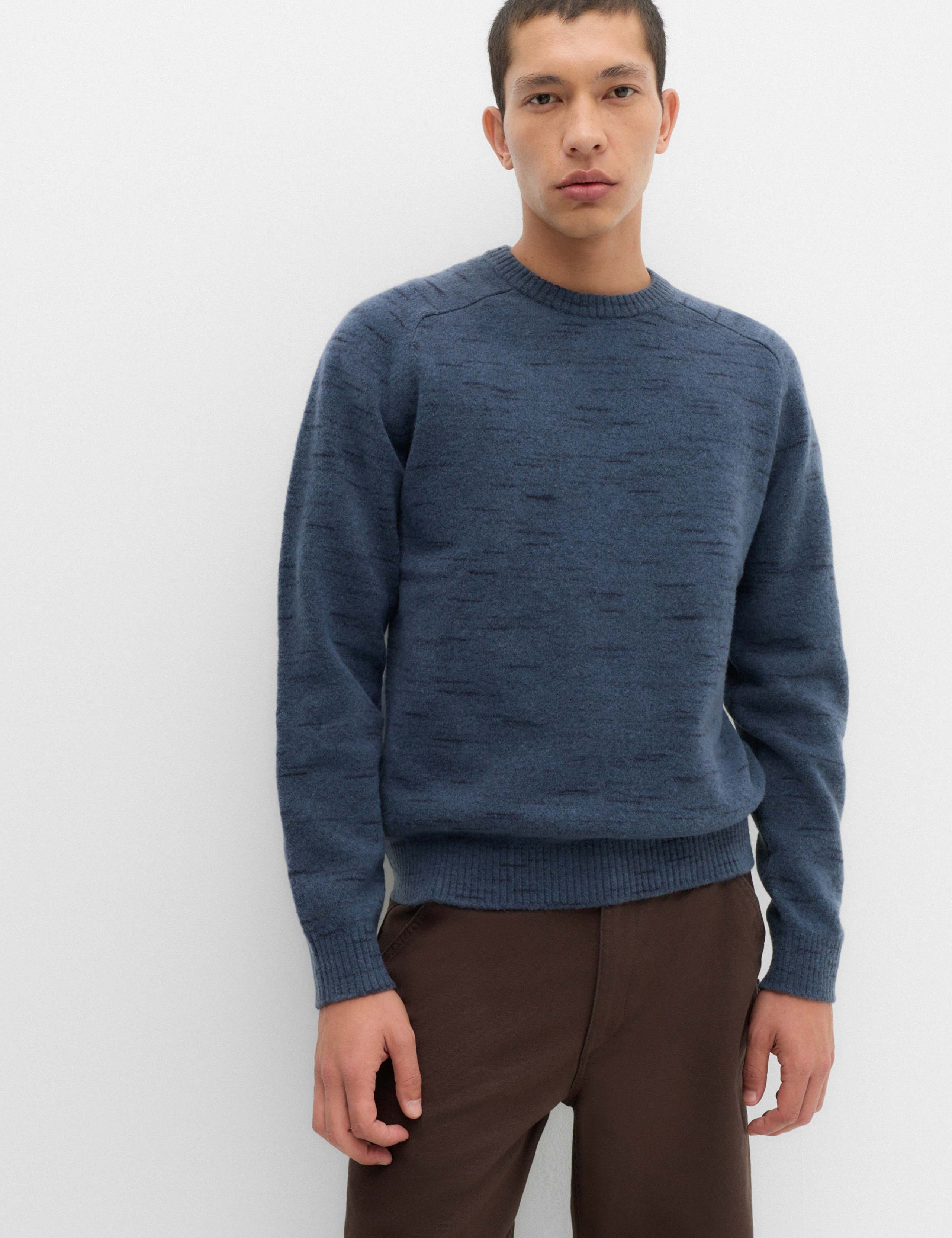 Supersoft Space Dye Crew Neck Jumper