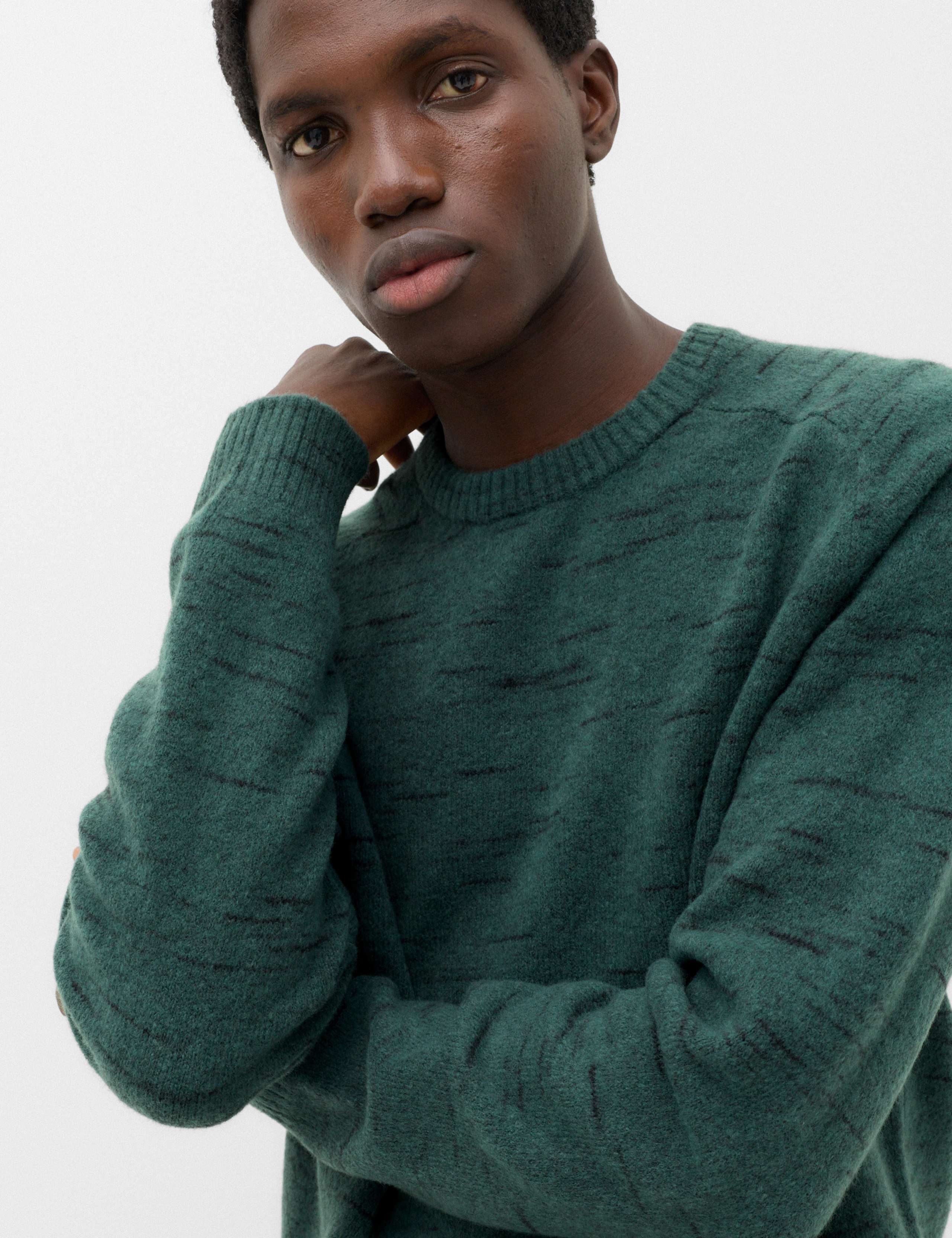 Supersoft Space Dye Crew Neck Jumper