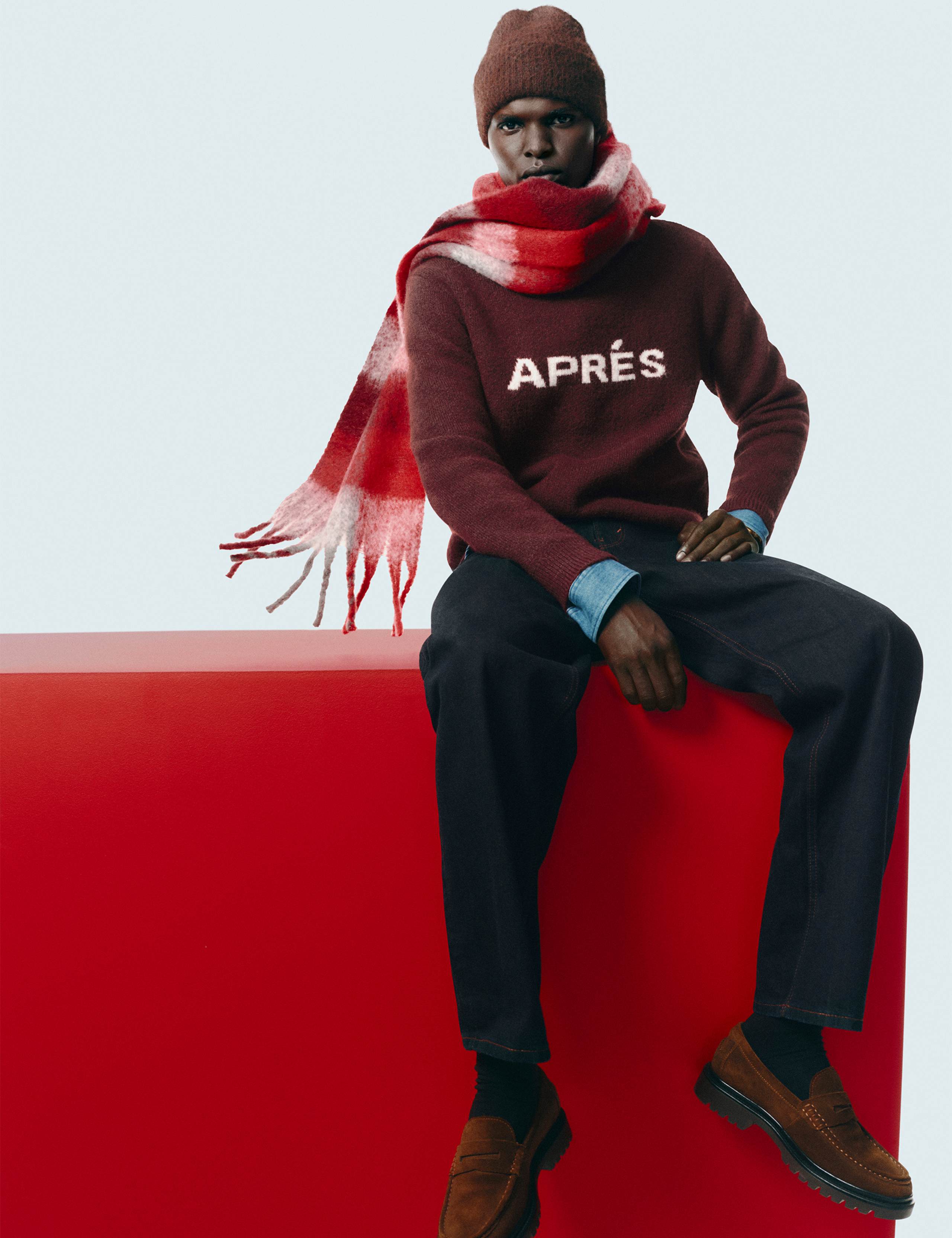 Apres Slogan Crew Neck Jumper
