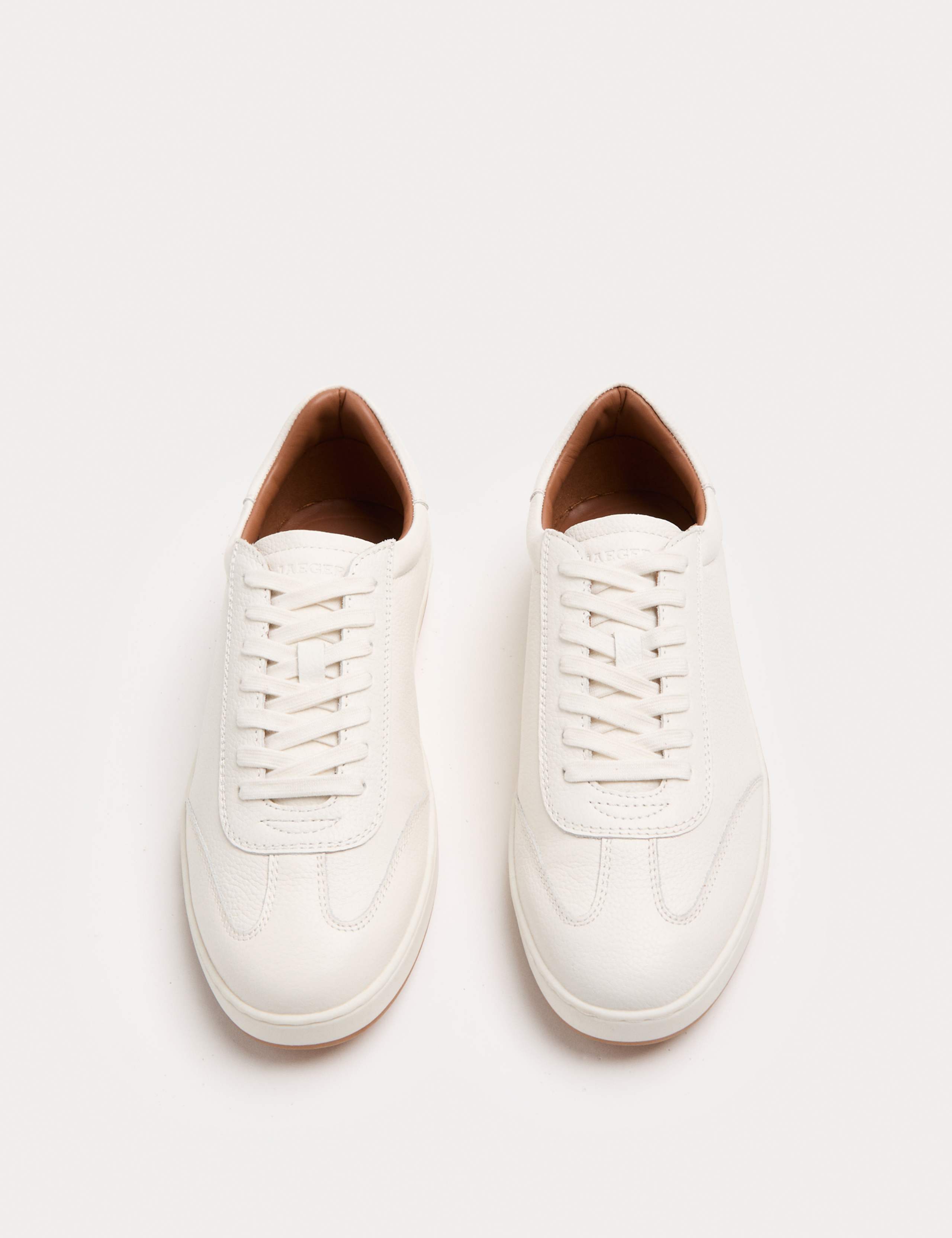 Leather Lace up Trainers