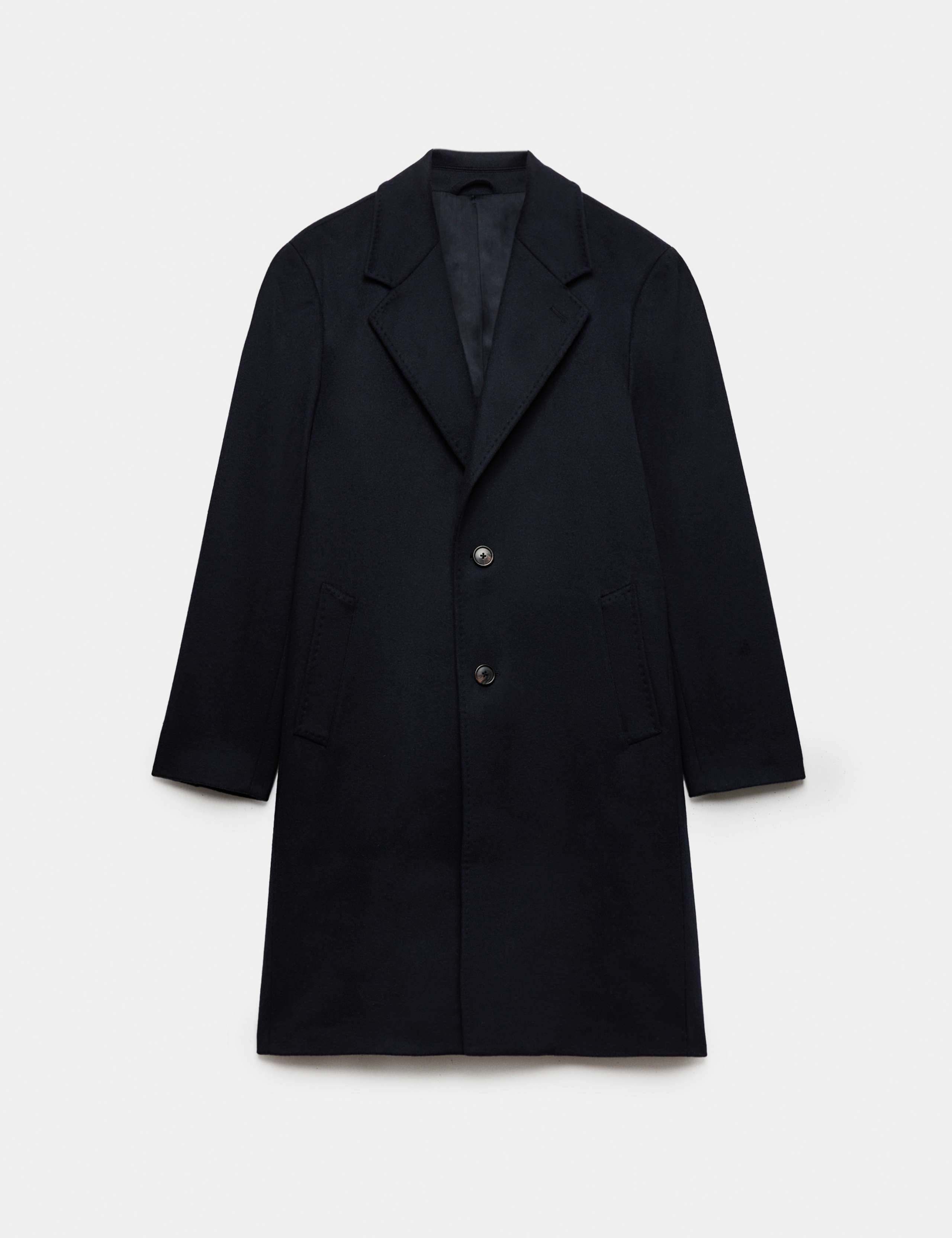 Wool Rich with Cashmere Revere Overcoat