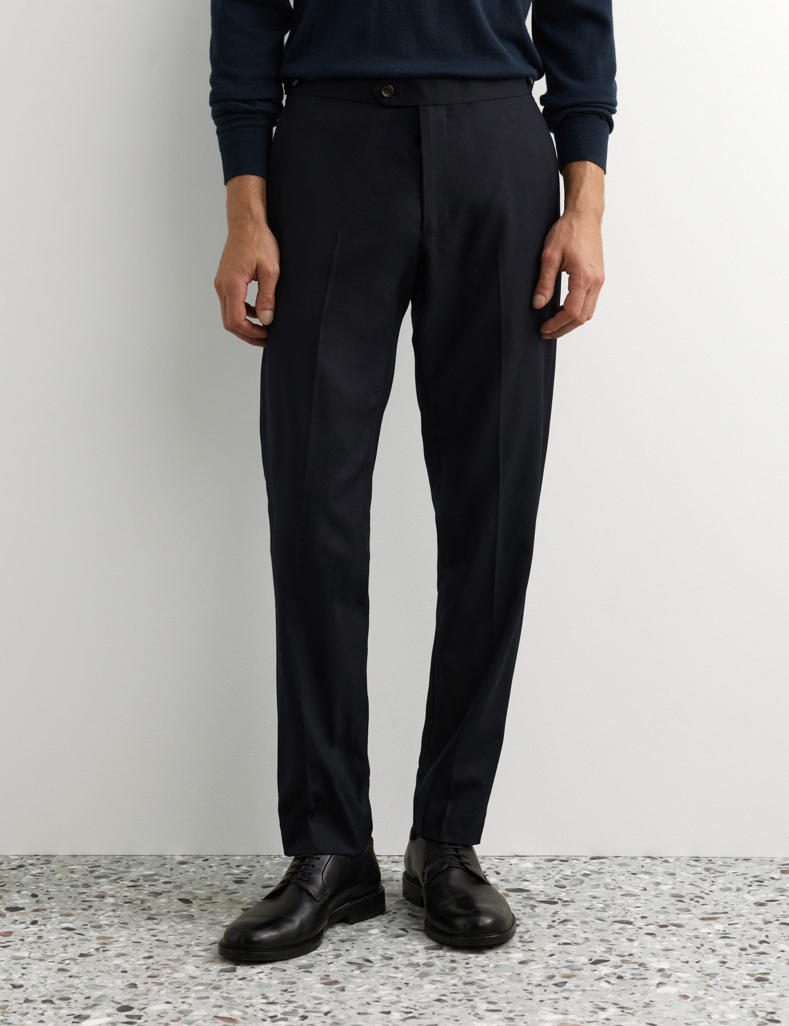 Italian Pure Wool Flannel Trousers