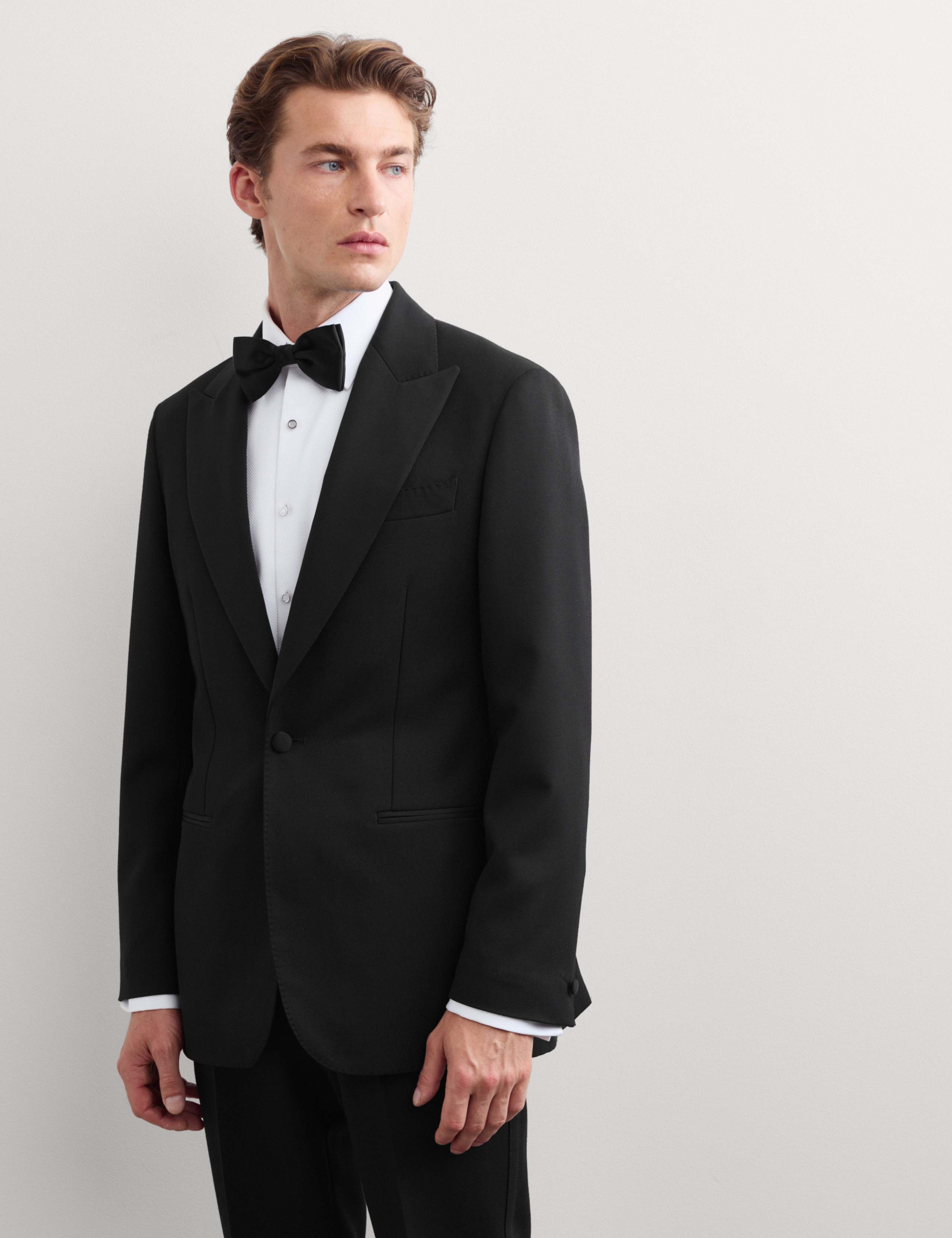 Regular Fit Pure Wool Tuxedo Jacket