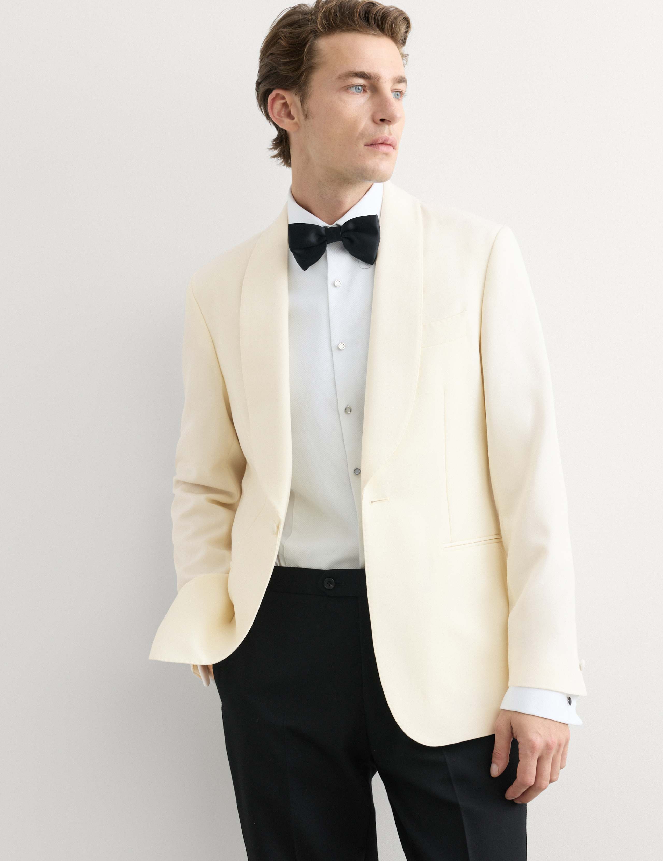Tailored Fit Italian Wool Tuxedo Jacket